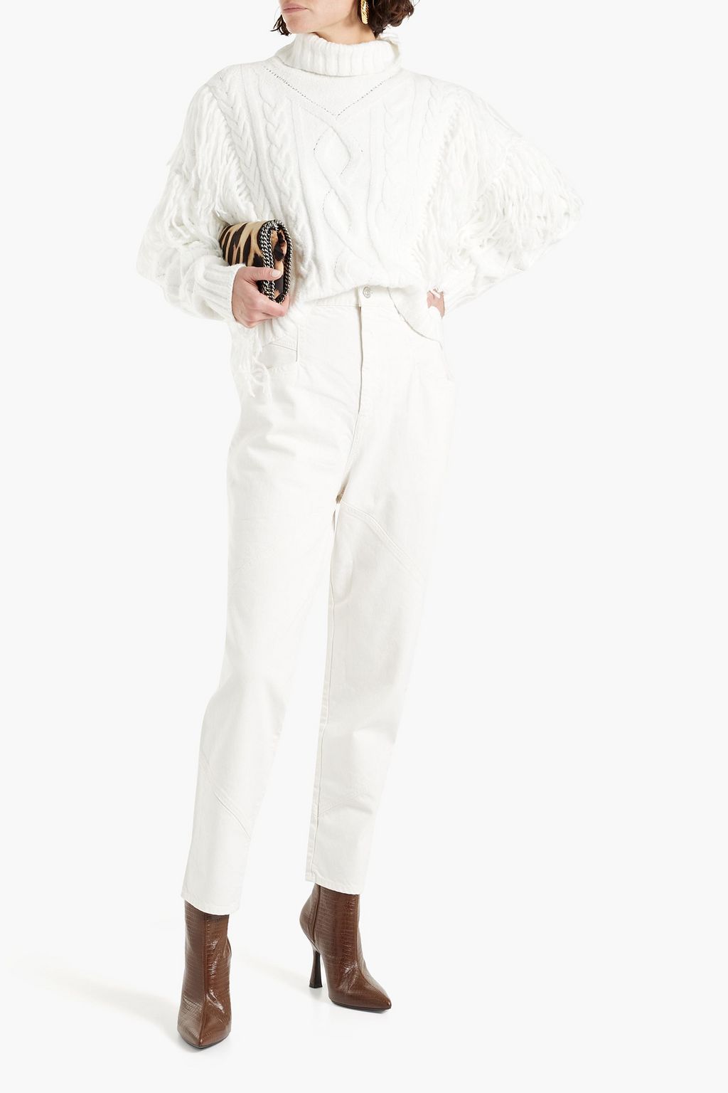 ISABEL MARANT Nadeloisa high-rise tapered jeans