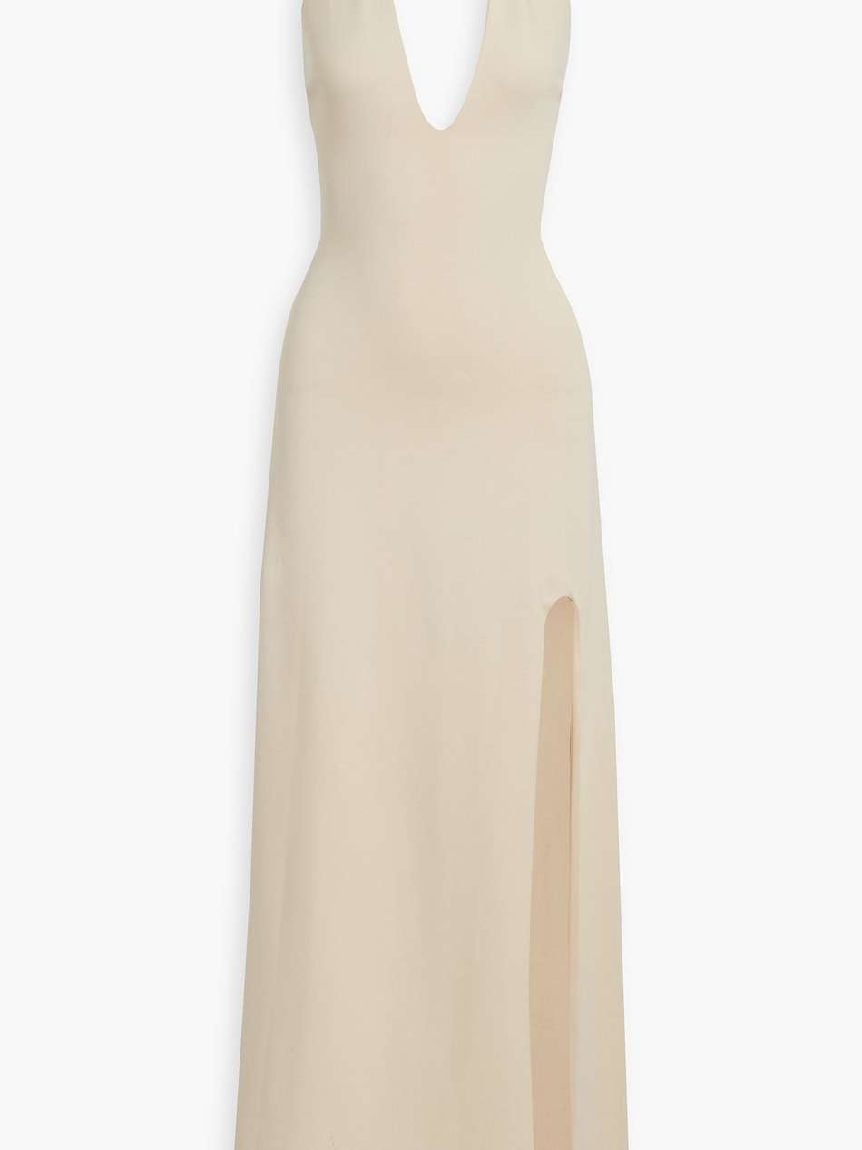 carina ponte halterneck gown