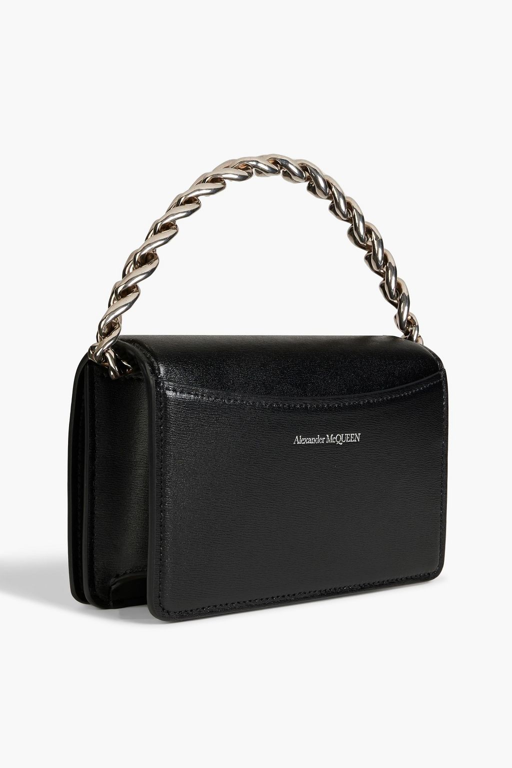 MCQUEEN The Four Ring mini leather tote
