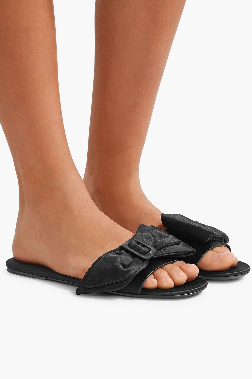 Sliding with Style: Prada Bow Slide Sandals