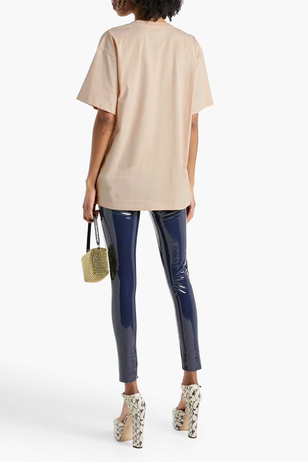 MOSCHINO Printed cotton-jersey T-shirt