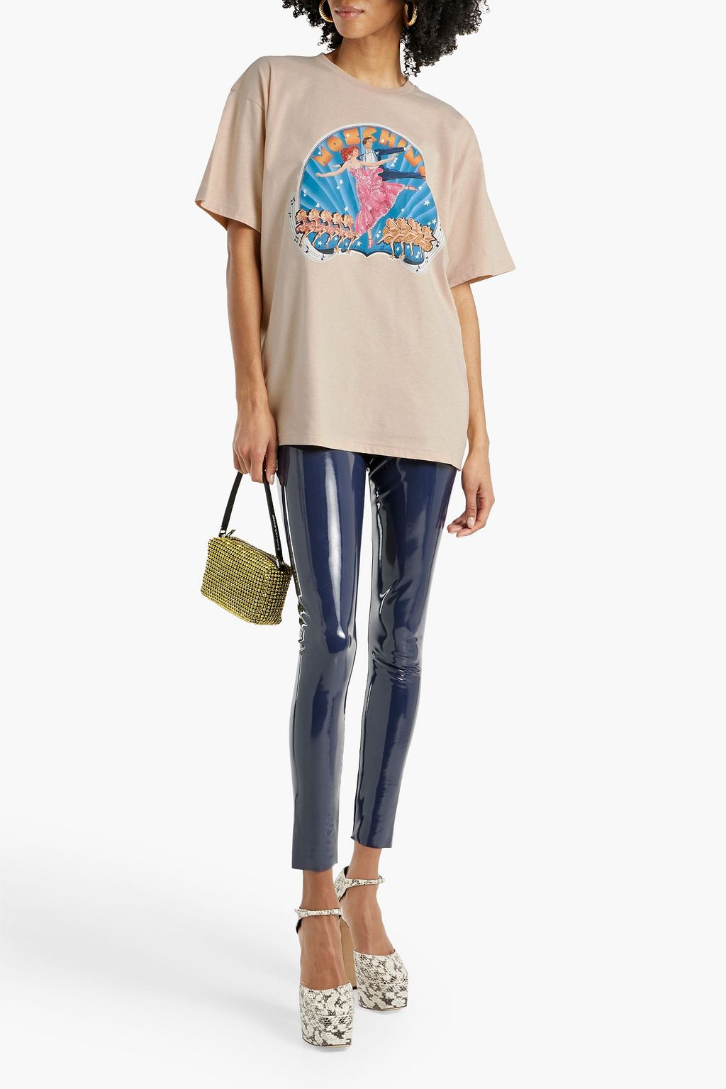 MOSCHINO Printed cotton-jersey T-shirt