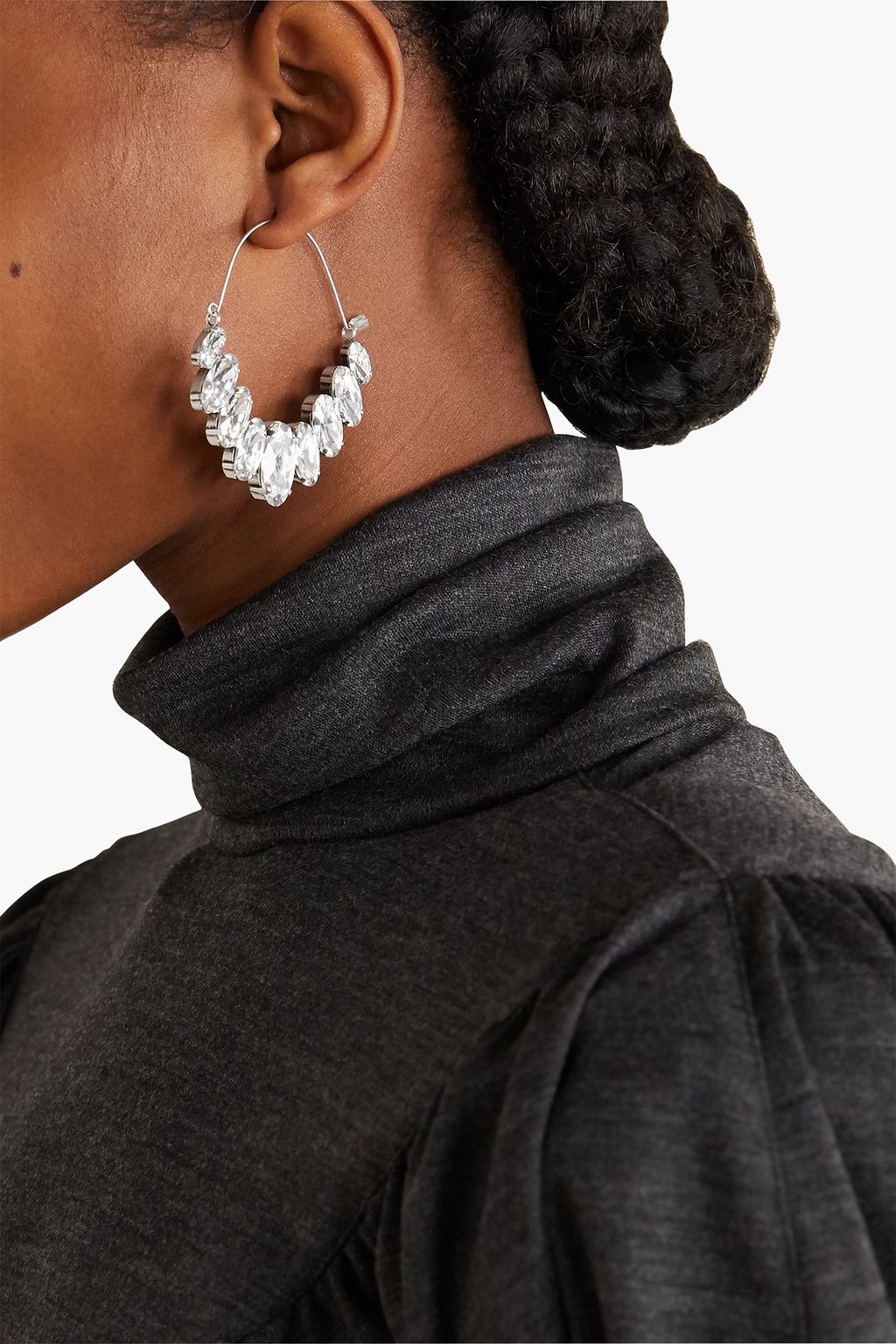 ISABEL MARANT Ho La La silver-tone crystal earrings