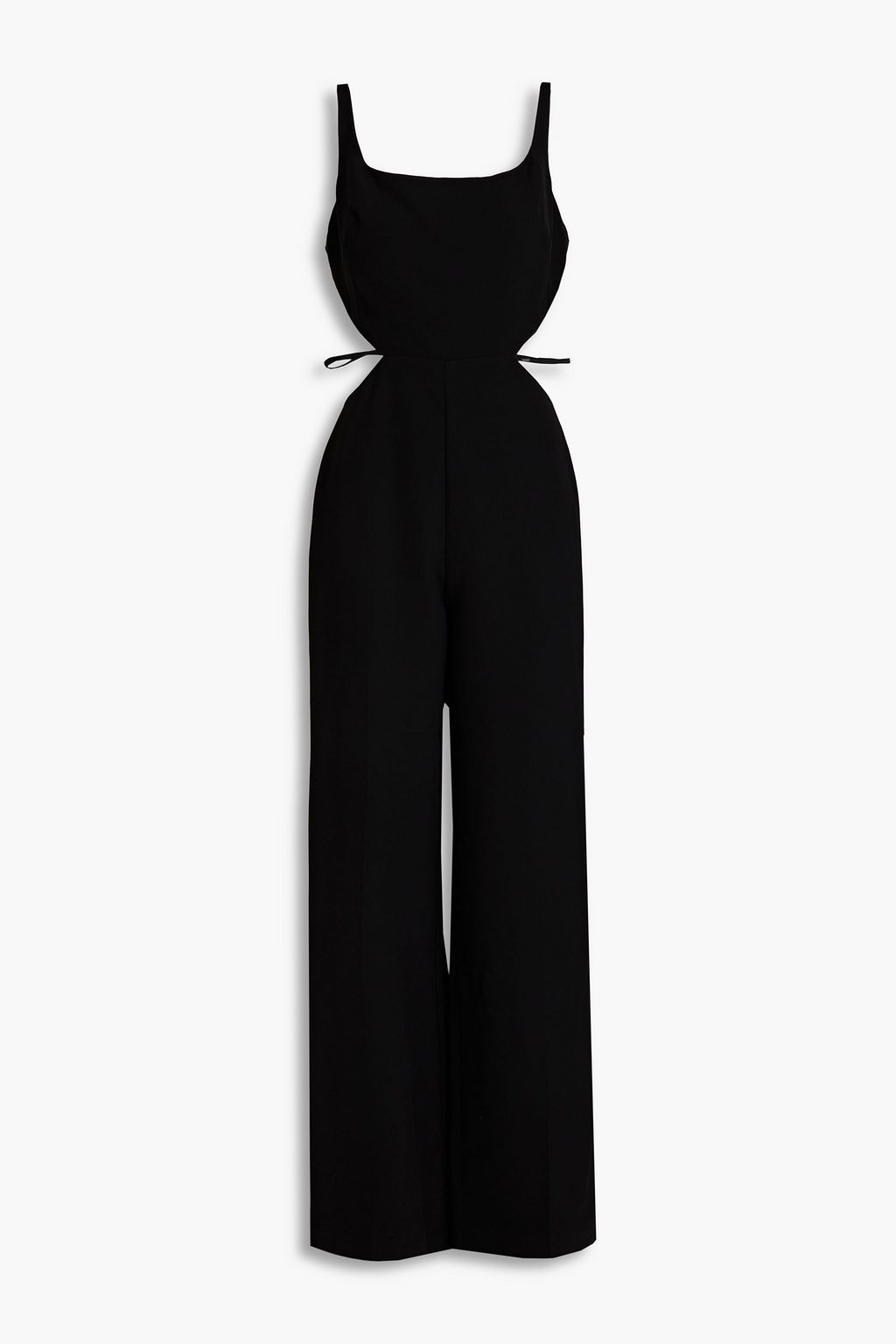 HALSTON Liliana cutout crepe de chine jumpsuit | THE OUTNET