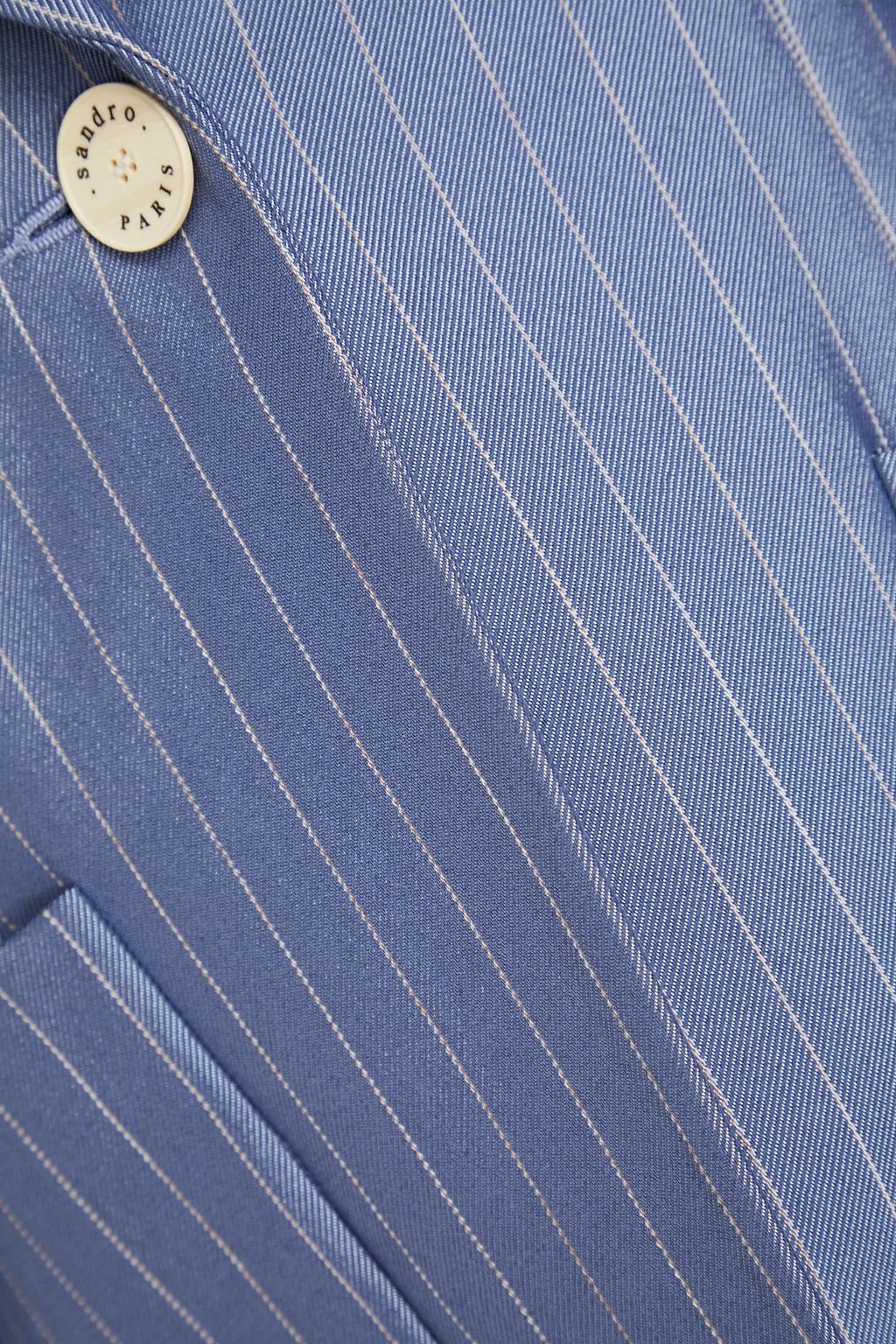 SANDRO Pinstriped twill blazer