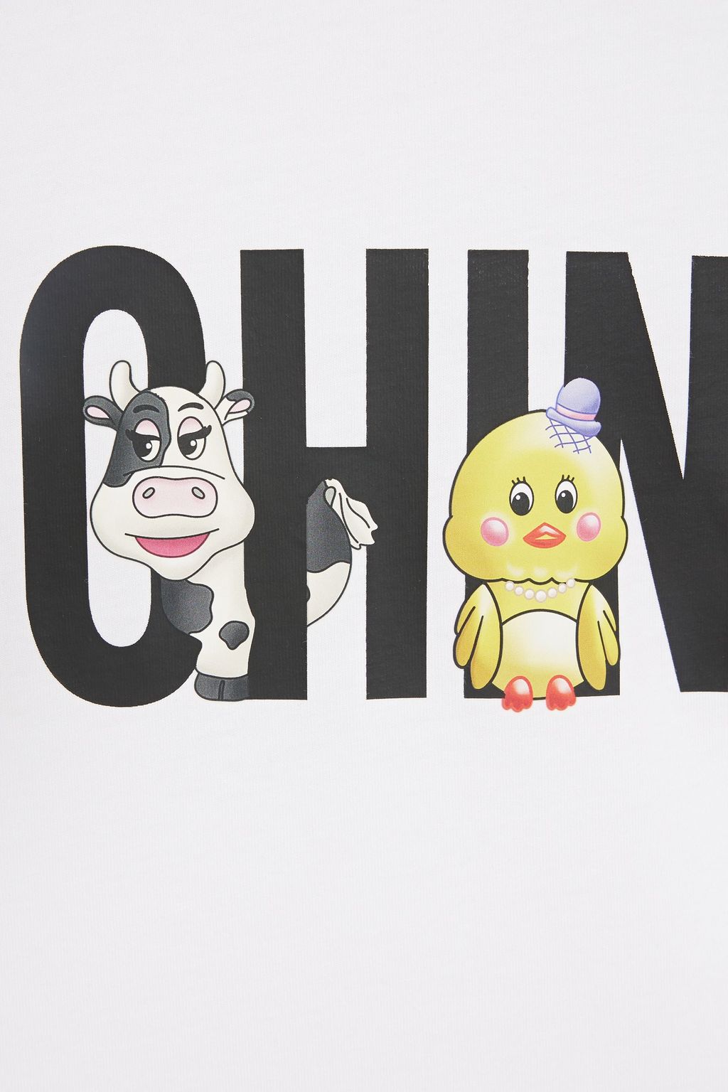 MOSCHINO Printed cotton-jersey T-shirt