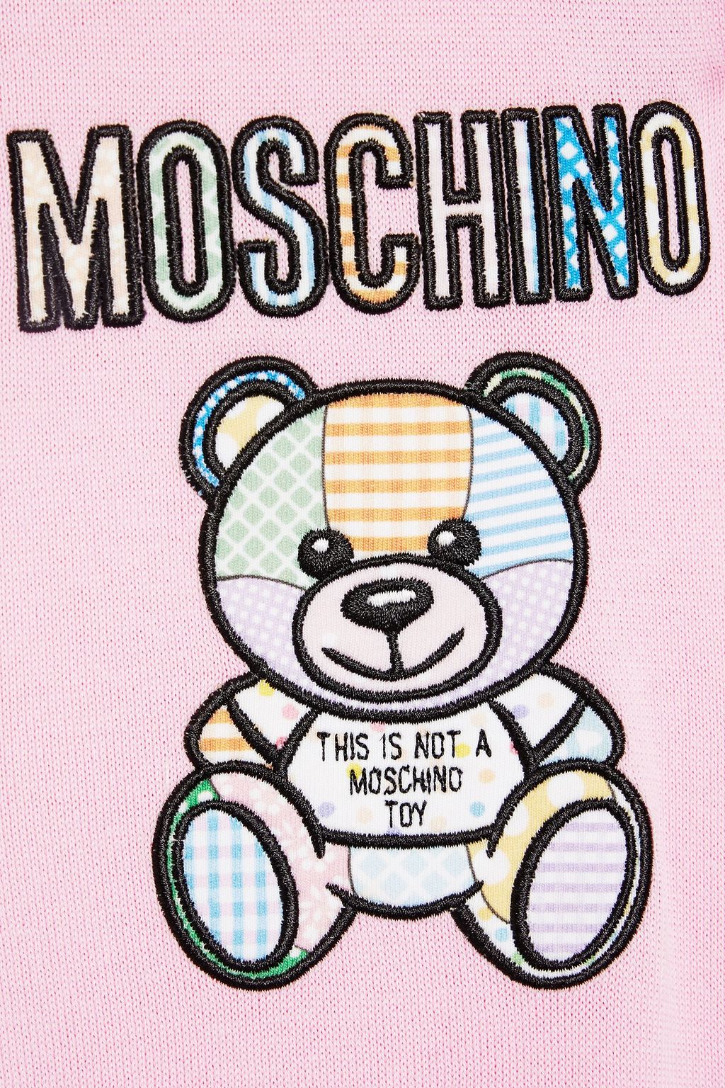 MOSCHINO Embroidered cotton cardigan