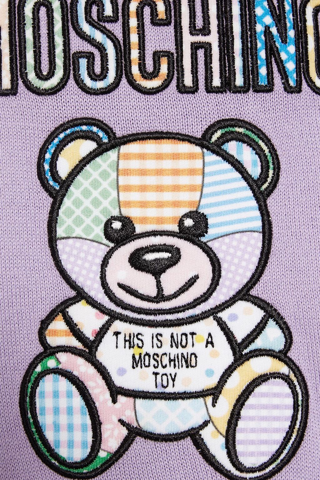 MOSCHINO Embroidered cotton cardigan