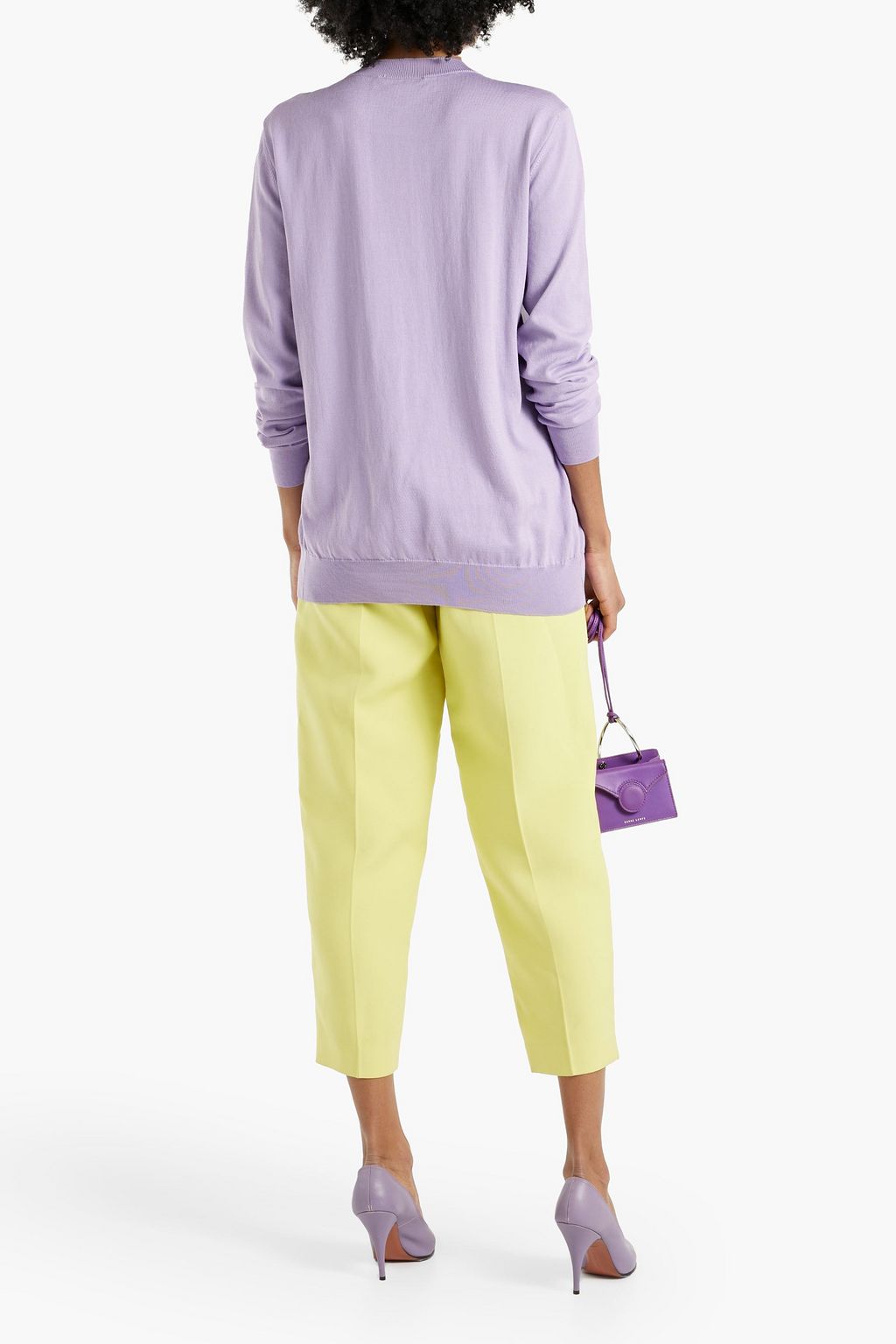 MOSCHINO Embroidered cotton cardigan