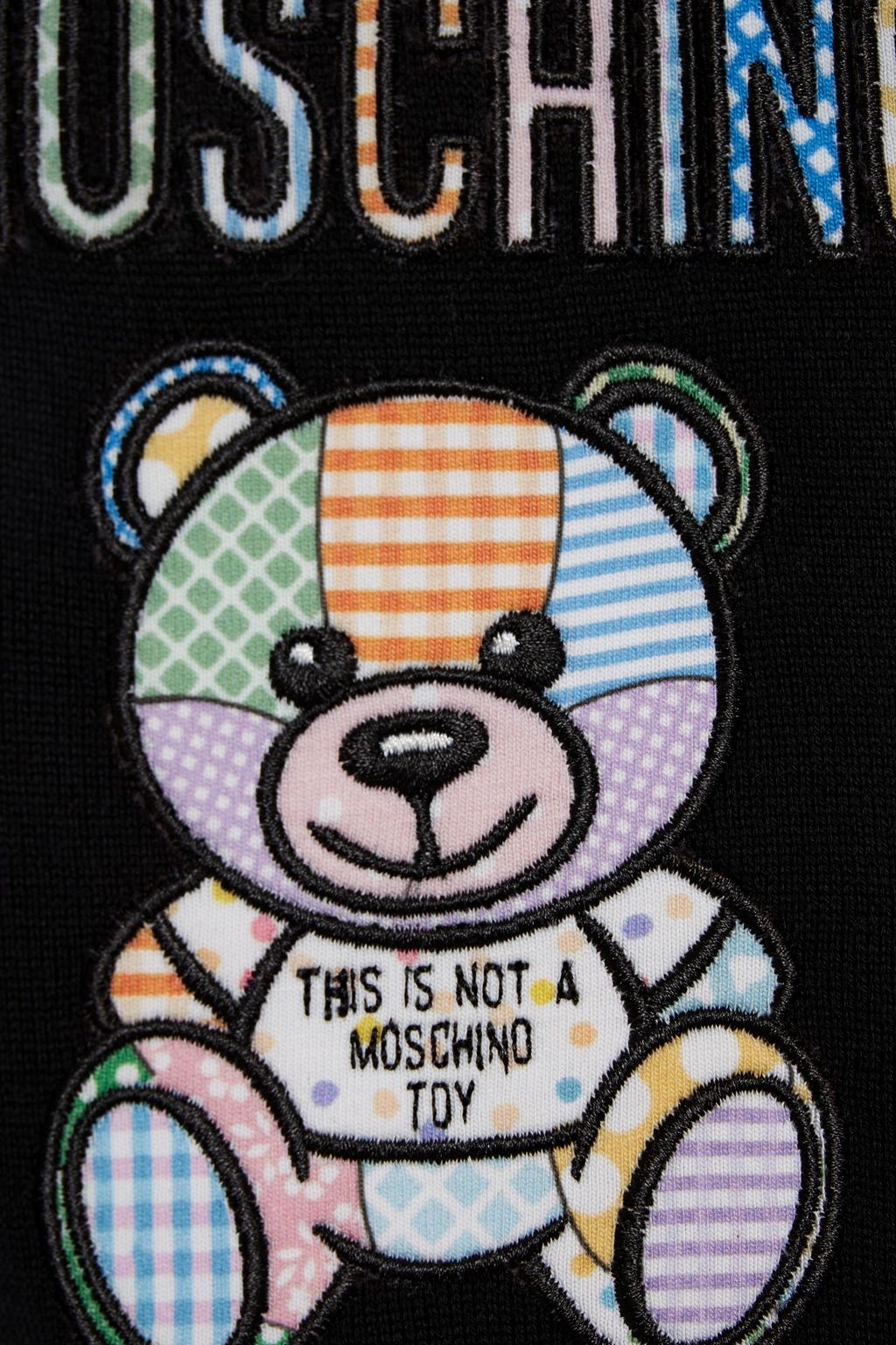 MOSCHINO Embroidered cotton cardigan