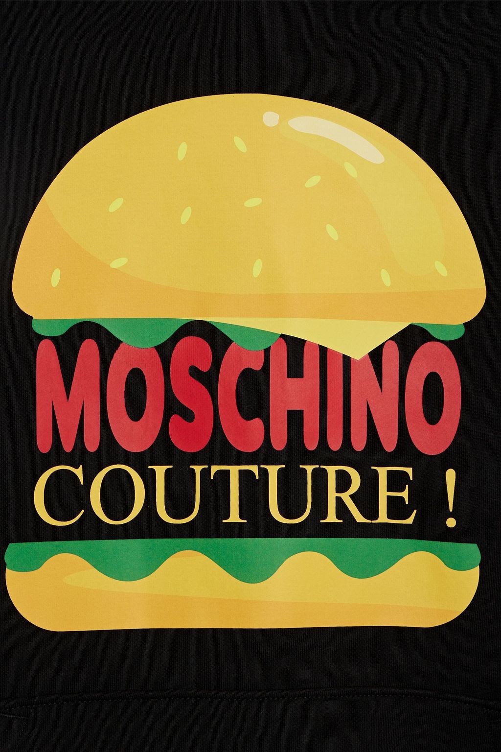 MOSCHINO Printed French cotton-terry hoodie