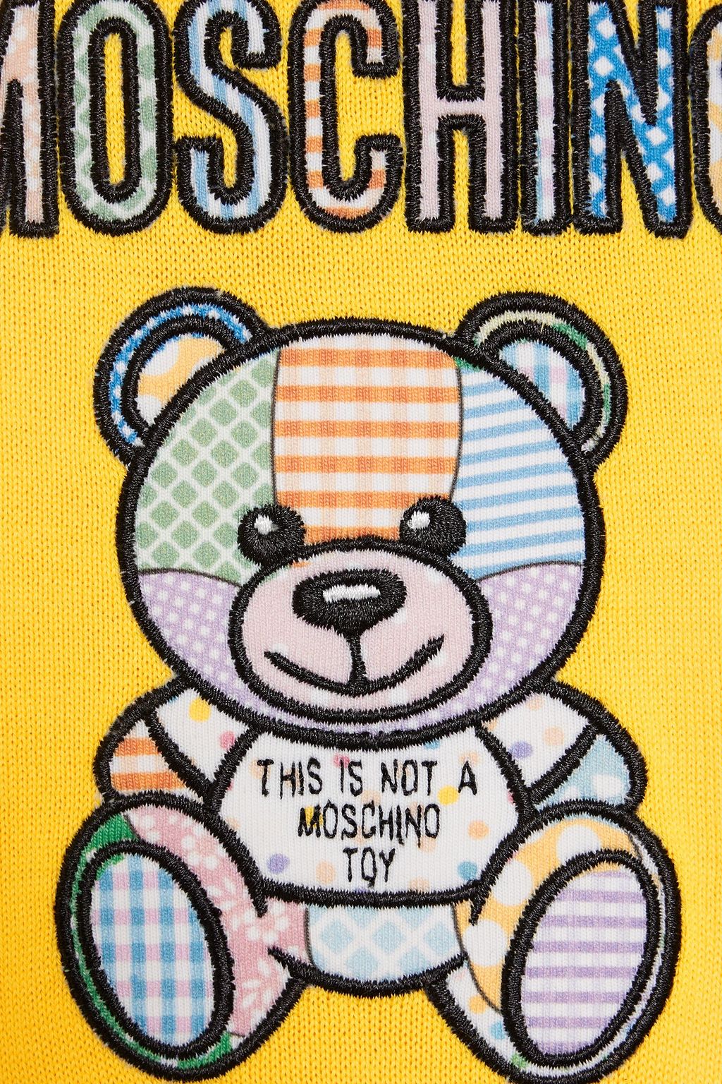 MOSCHINO Embroidered cotton cardigan