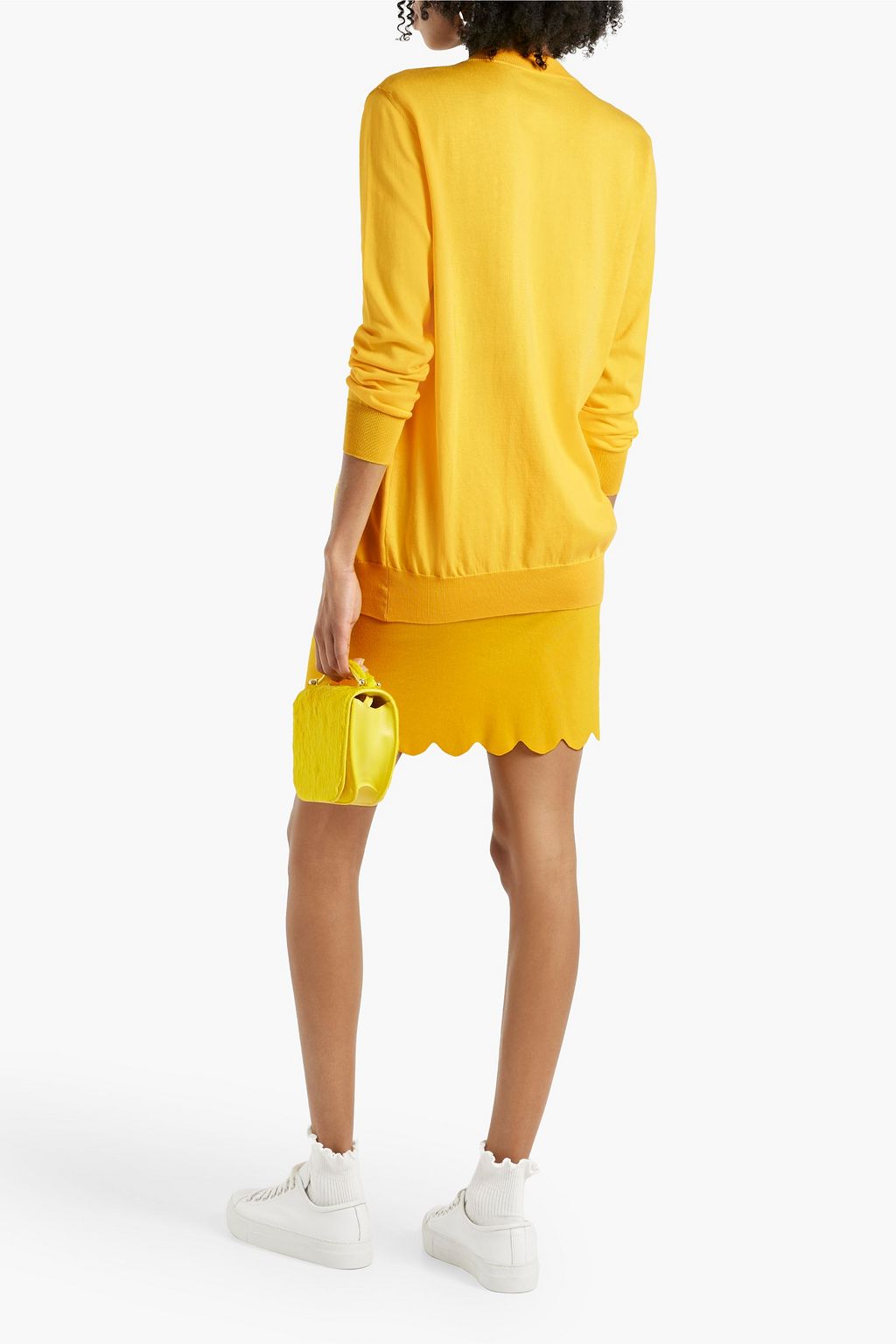 MOSCHINO Embroidered cotton cardigan