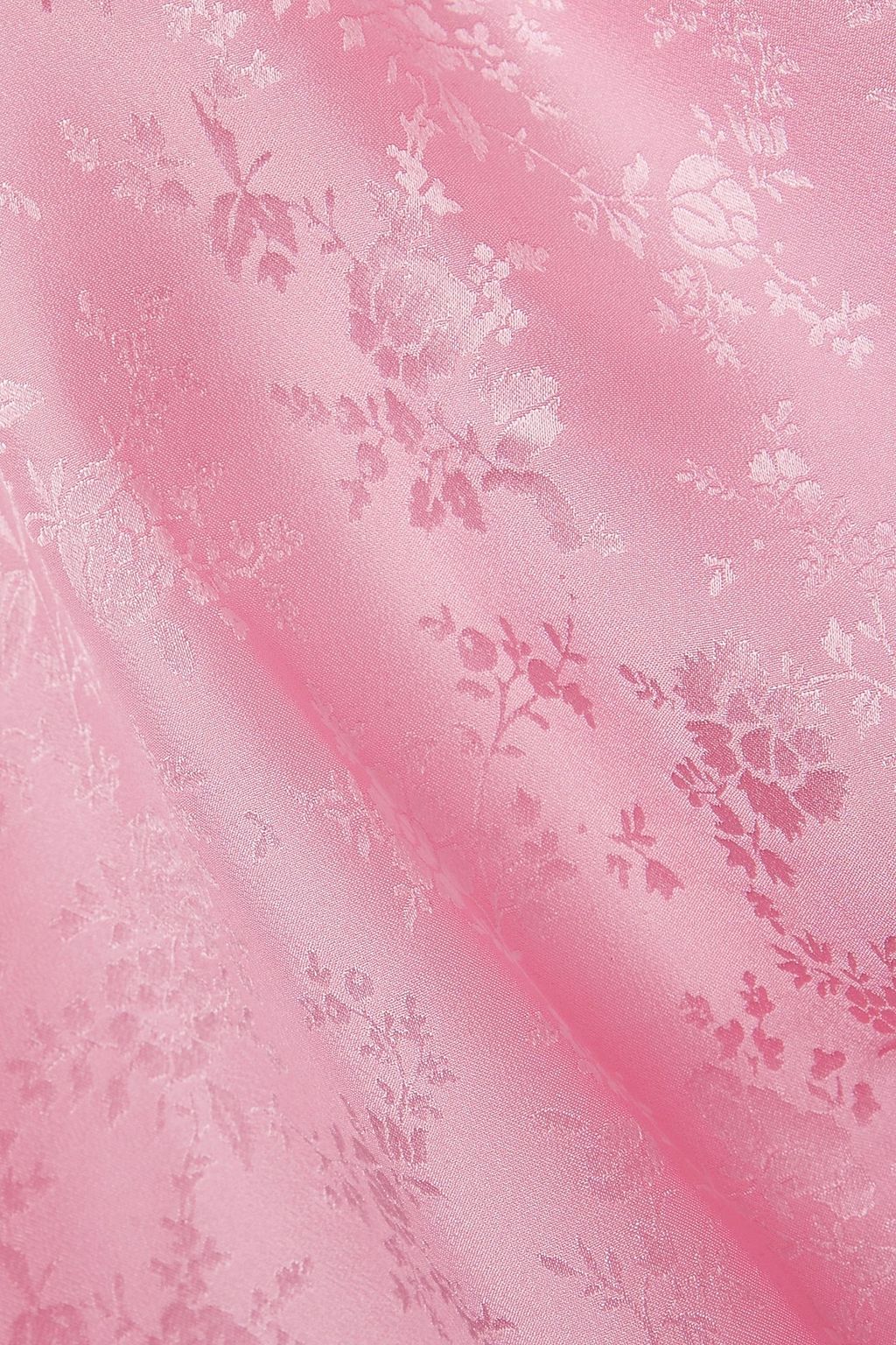 LES RÊVERIES Midi-Wickelkleid aus glänzendem Seiden-Jacquard