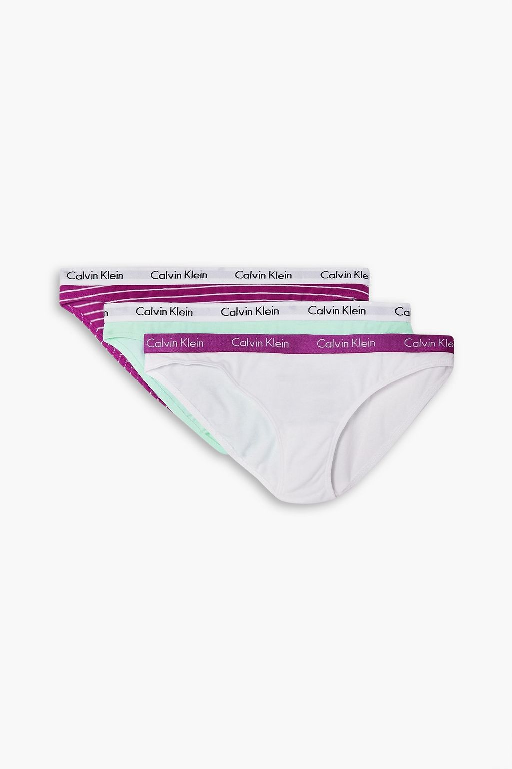 CALVIN KLEIN UNDERWEAR Carousel set of three stretch-cotton jersey low-rise  briefs | Sale up to 70% off | THE OUTNET