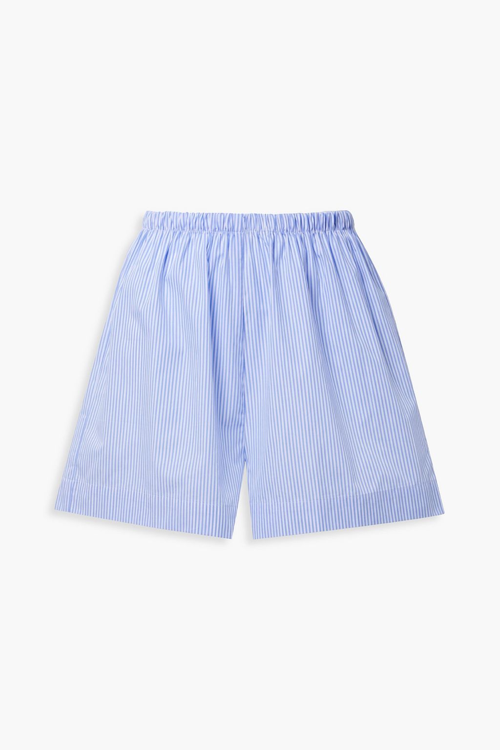 BASERANGE Ole striped cotton-poplin pajama shorts