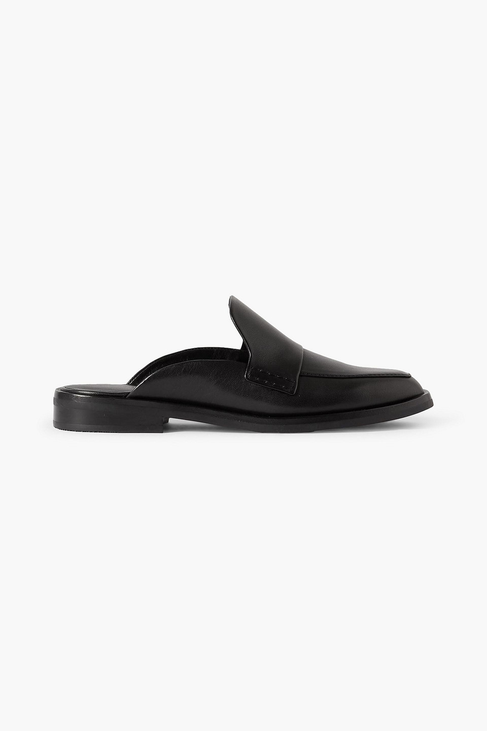3.1 Phillip Lim Black Alexa Loafer Mules In Black