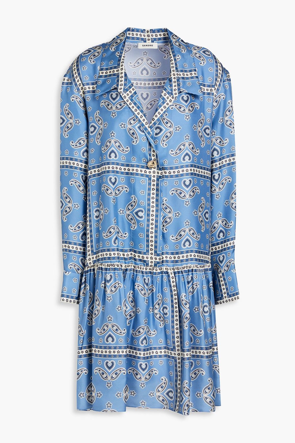 Sandro short on sale printed silk dress