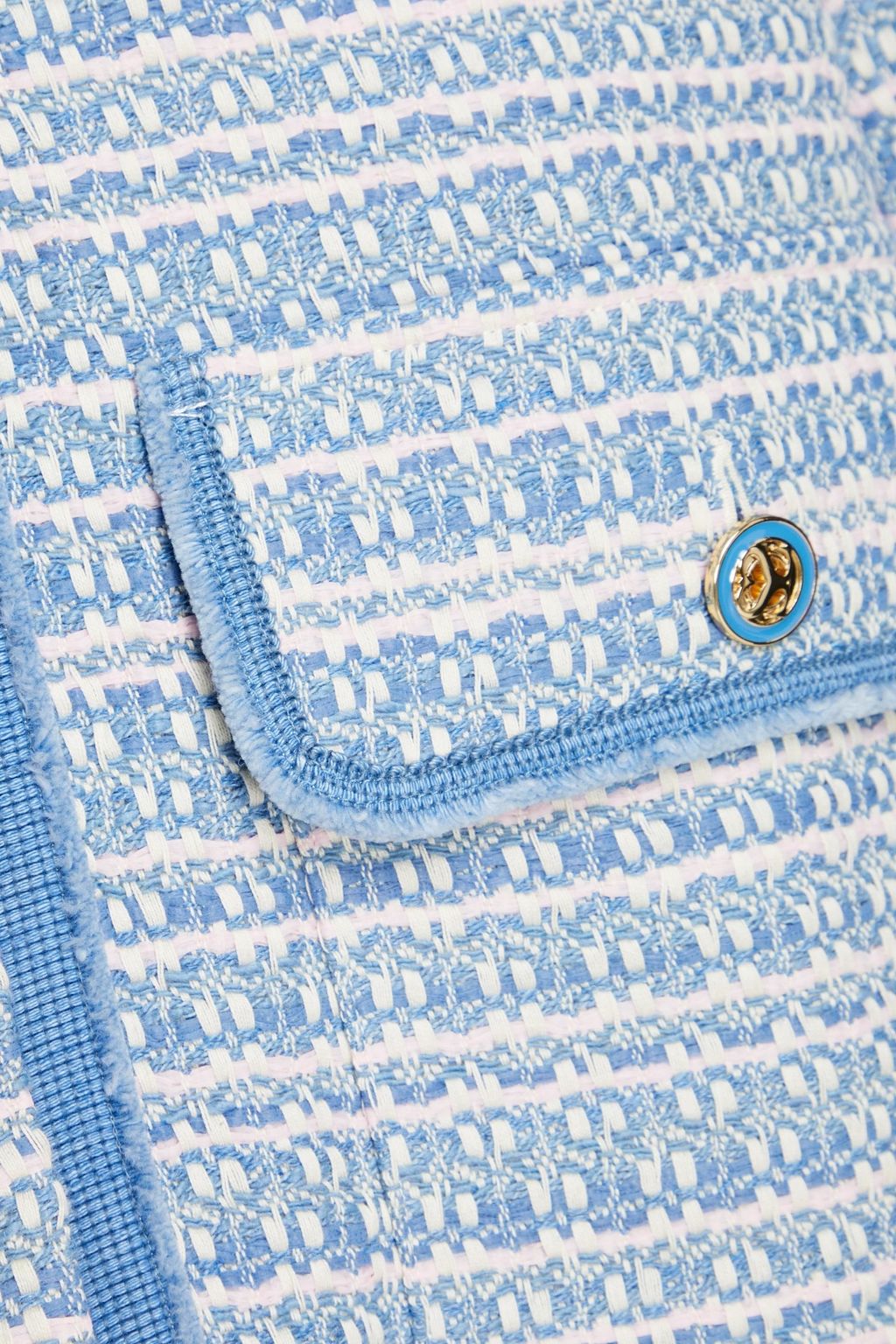 SANDRO Amelia cotton-blend tweed jacket