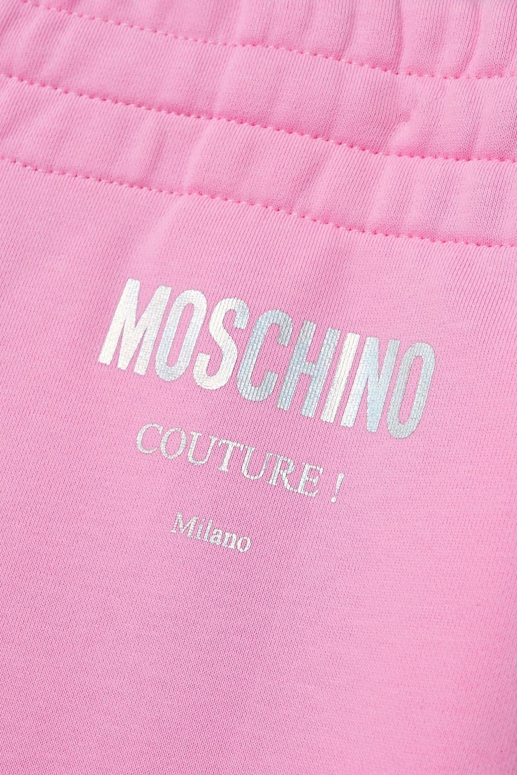 MOSCHINO 프린트 프렌치 코튼 테리 트랙 팬츠