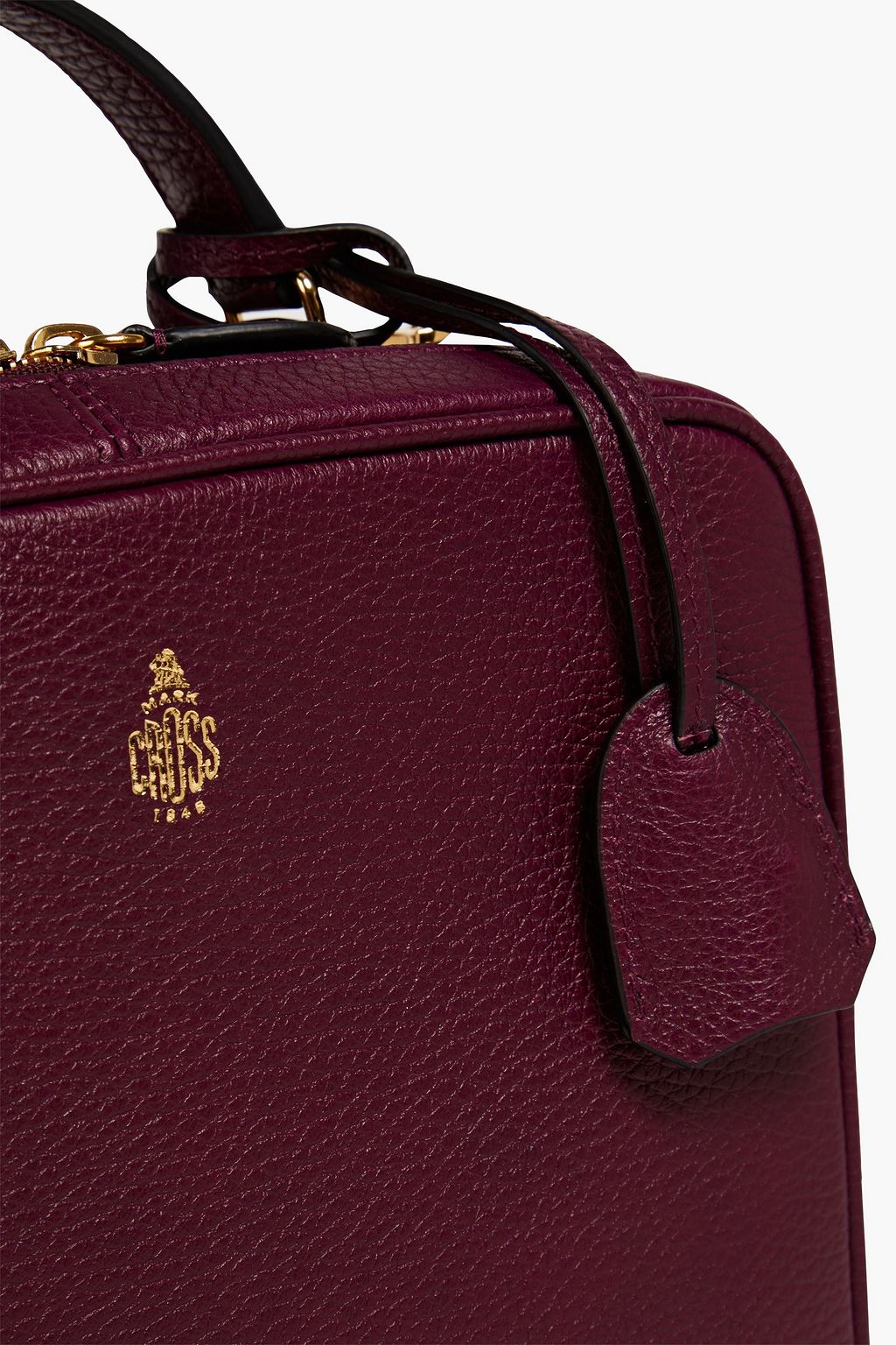 MARK CROSS Pebbled-leather tote