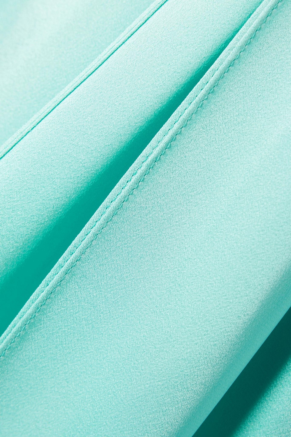 Lapointe Drapiertes Oberteil Aus Satin Mit Asymmetrischer Schulterpartie In Mint