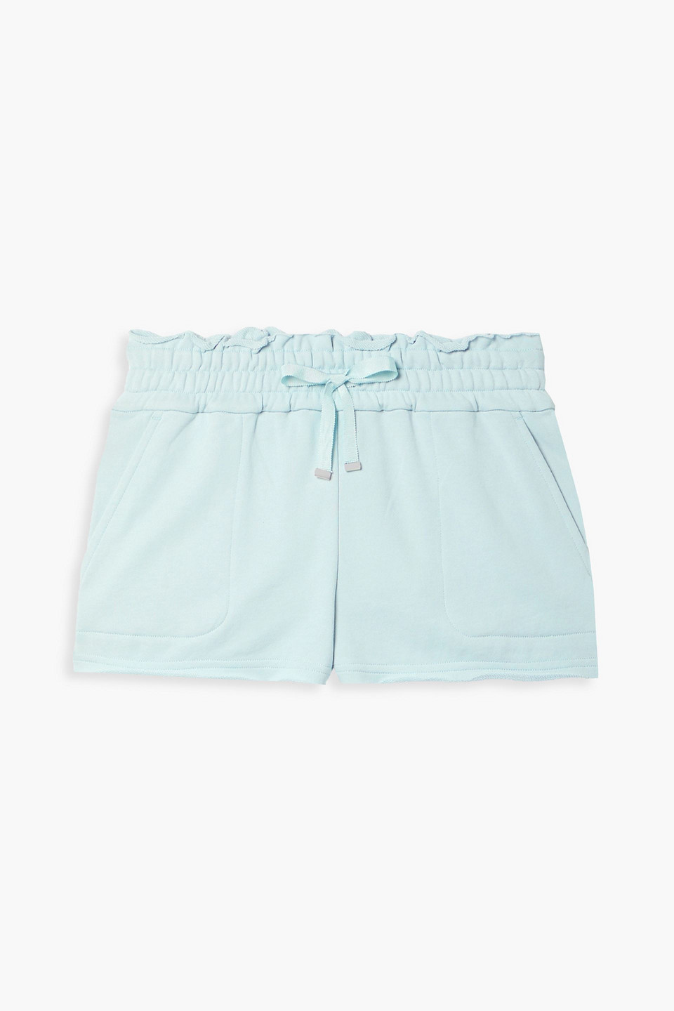 Cami Nyc Lynley French Cotton-terry Shorts In Light Blue