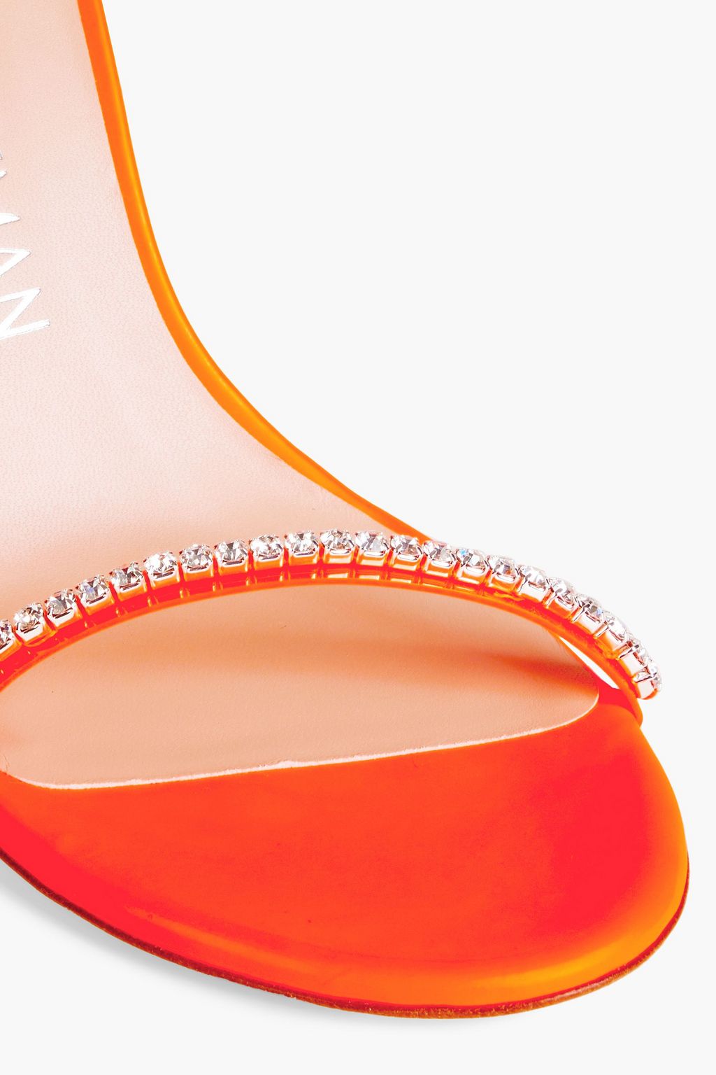 STUART WEITZMAN Crystal-embellished PVC sandals