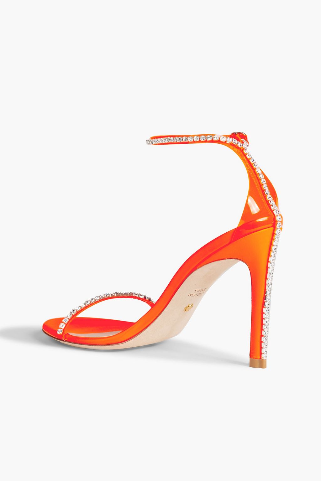 STUART WEITZMAN Crystal-embellished PVC sandals