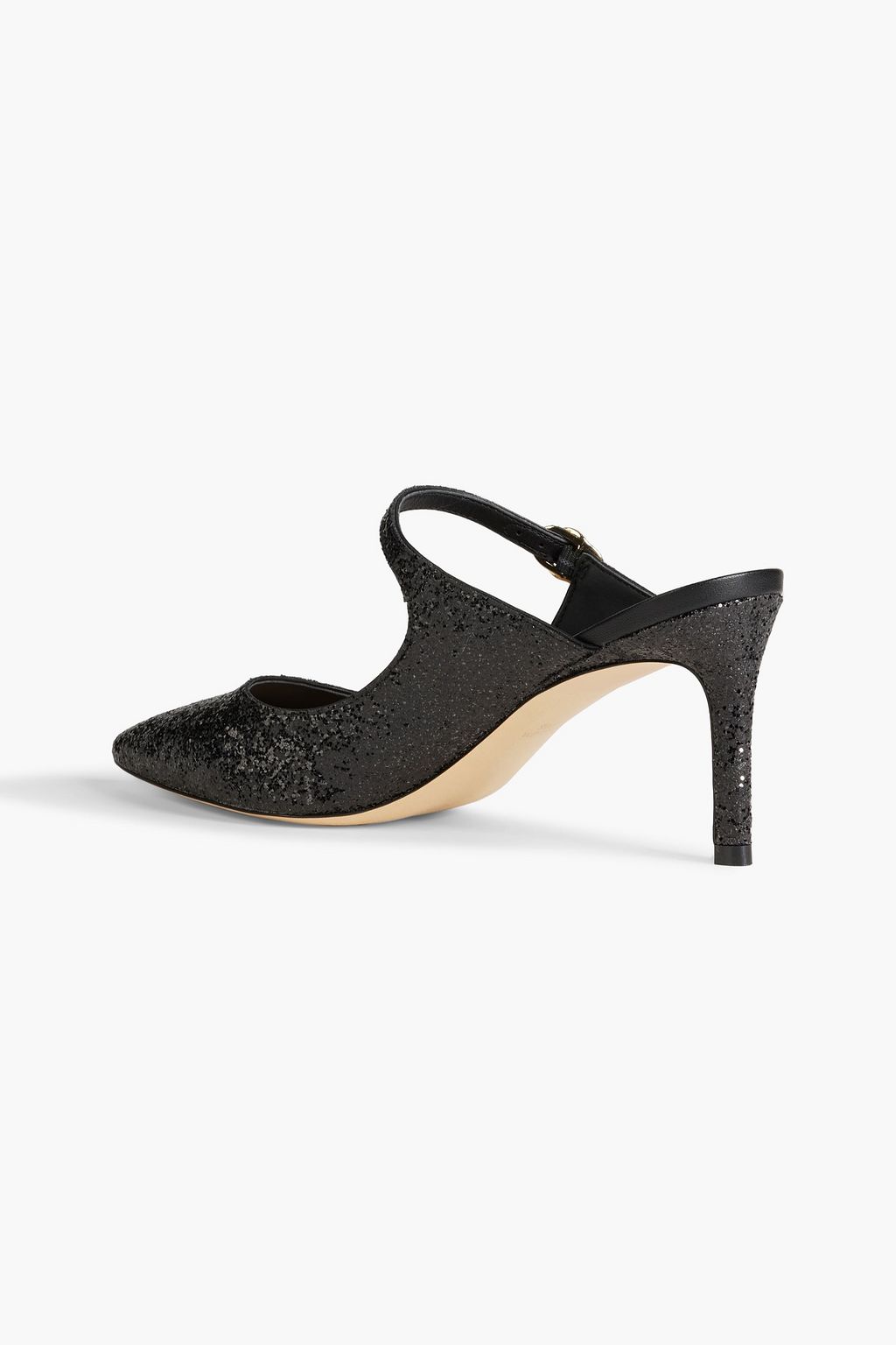 STUART WEITZMAN Dazzle 75 glittered leather mules