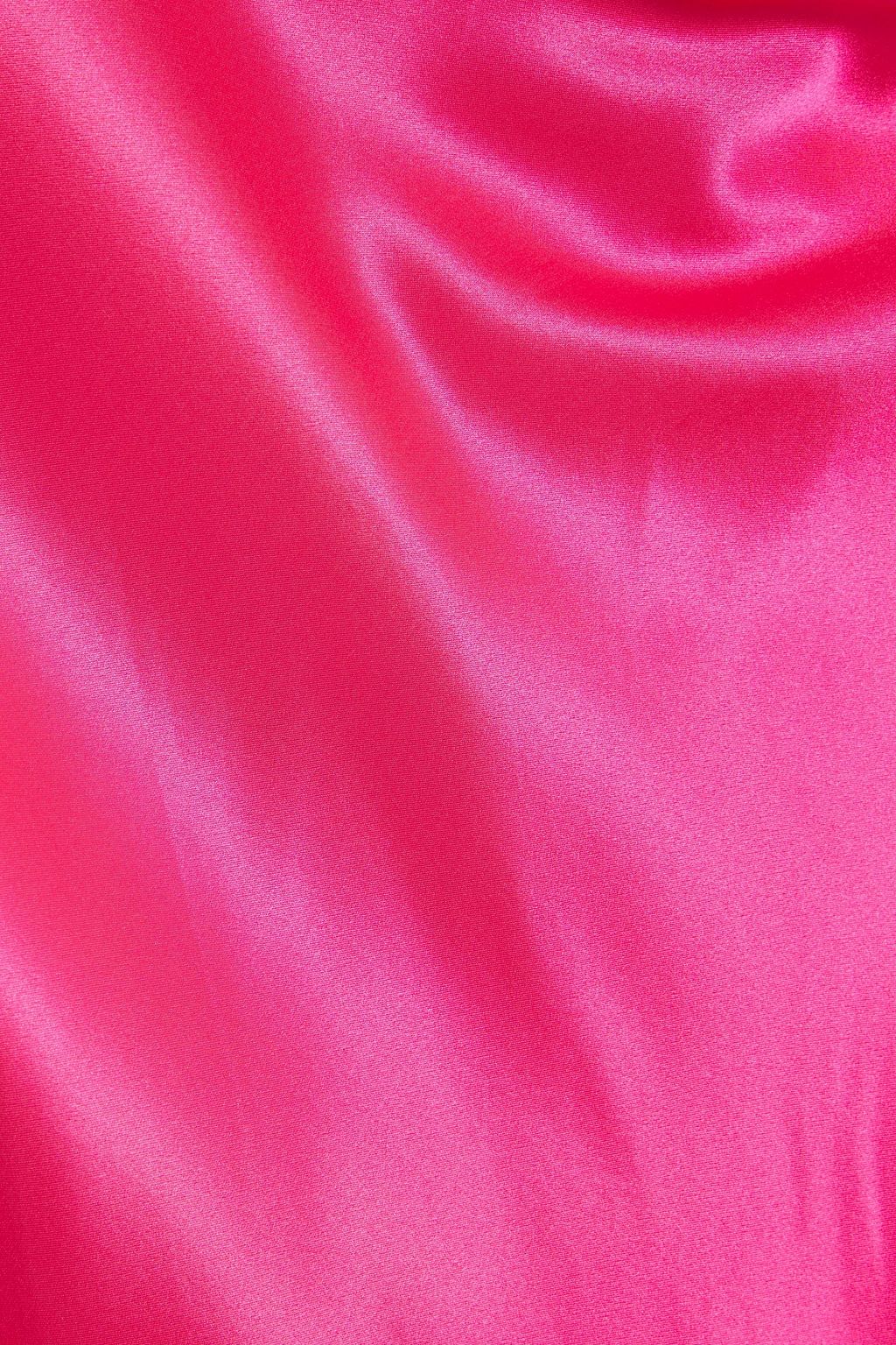 DIANE VON FURSTENBERG فستان ’بريوني’ متوسط الطول من الساتان الحريري بتصميم ملتف ومنسدل