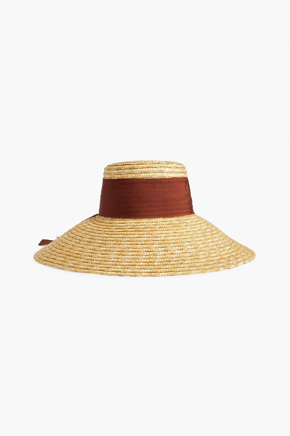 Eugenia Kim Mirabel Grosgrain-trimmed Straw Sunhat In Beige