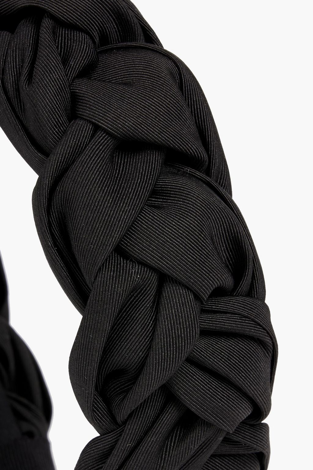JENNIFER BEHR Lorelei braided silk-faille headband