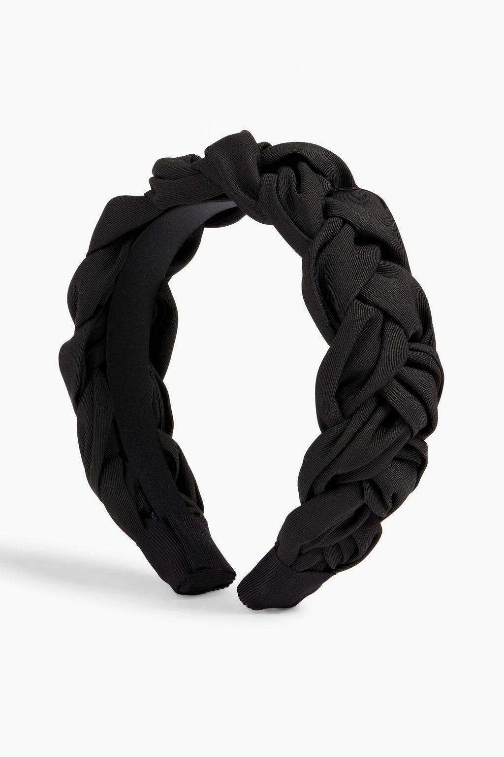 JENNIFER BEHR Lorelei braided silk-faille headband