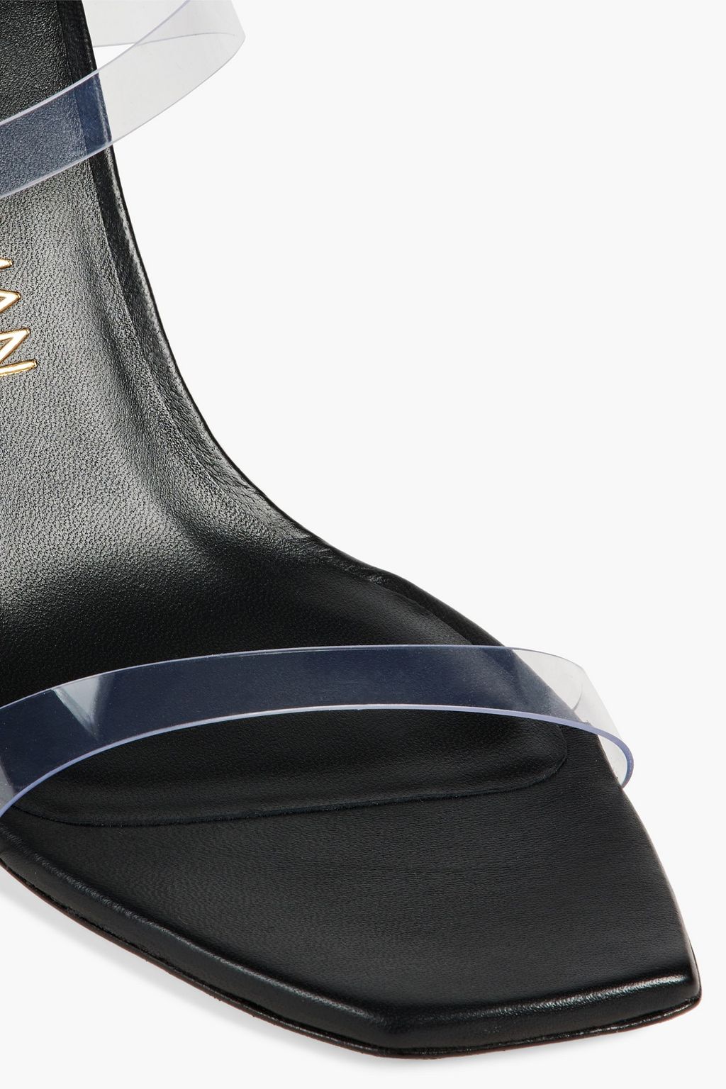 STUART WEITZMAN Lucite Aleena 100 PVC mules