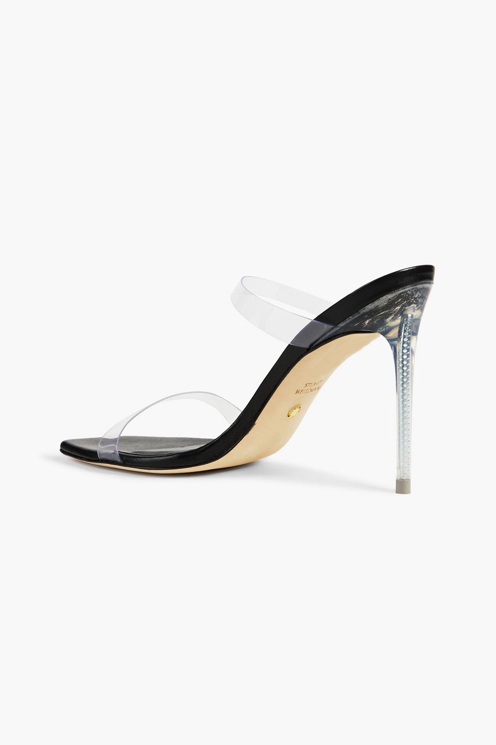 STUART WEITZMAN Lucite Aleena 100 PVC mules