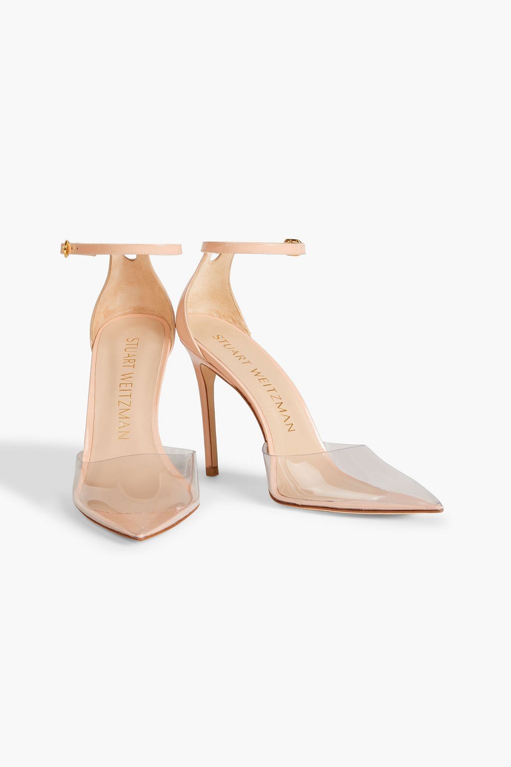 STUART WEITZMAN Stuart 100 patent-leather and PVC pumps | THE OUTNET