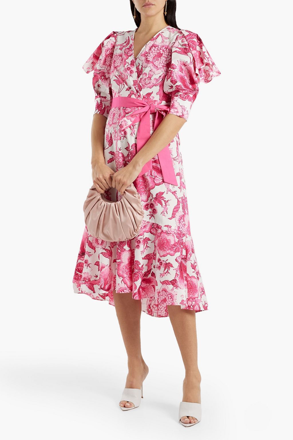 DIANE VON FURSTENBERG Annabeth wrap-effect printed cotton-poplin dress
