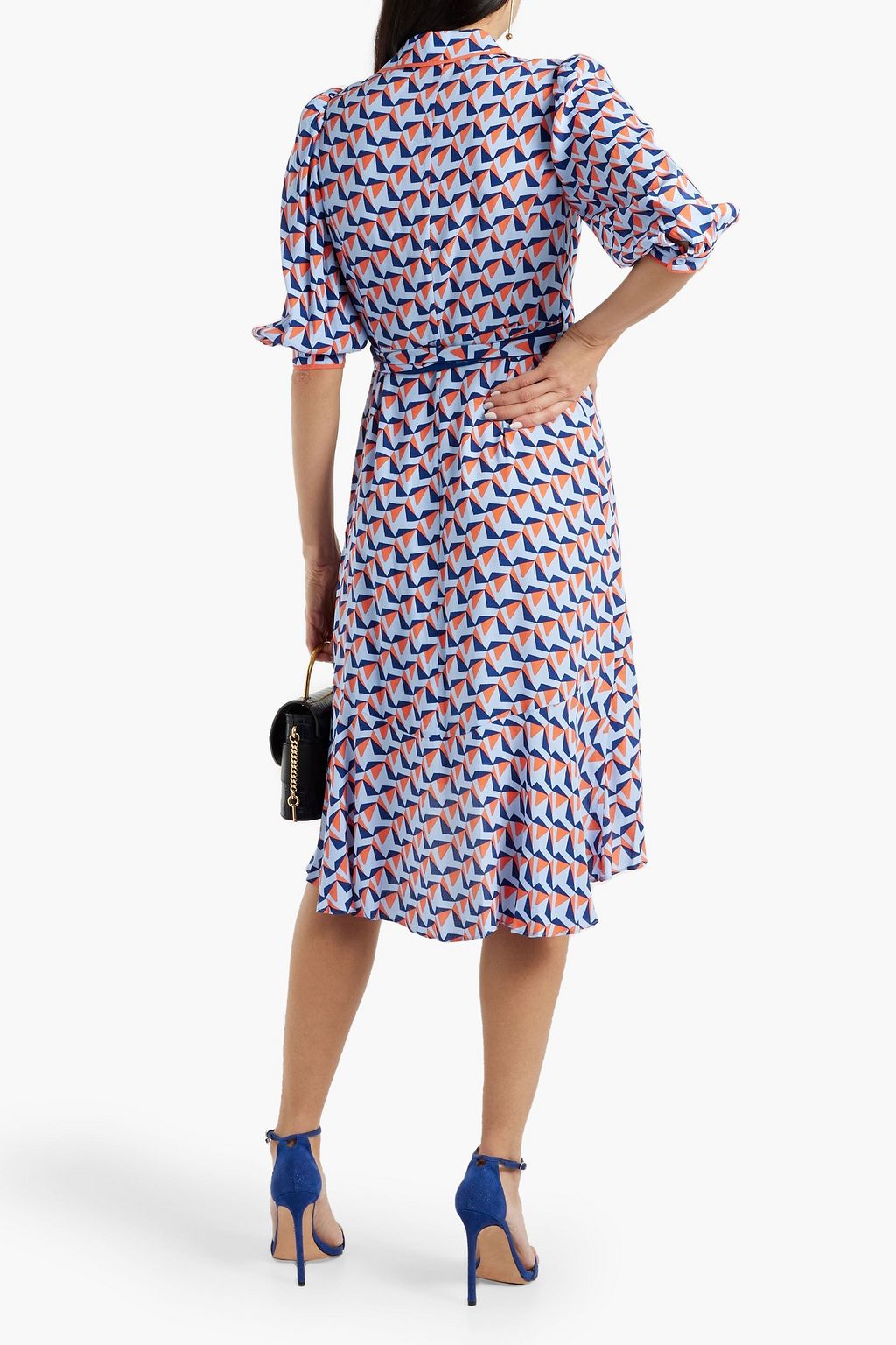 DIANE VON FURSTENBERG 프린트 크레이프 랩 드레스