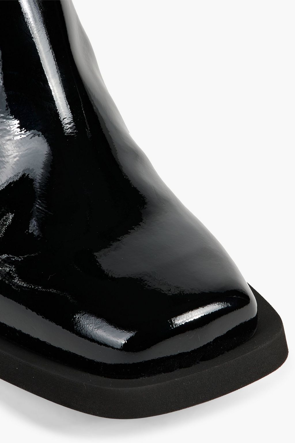 GANNI Patent-leather ankle boots