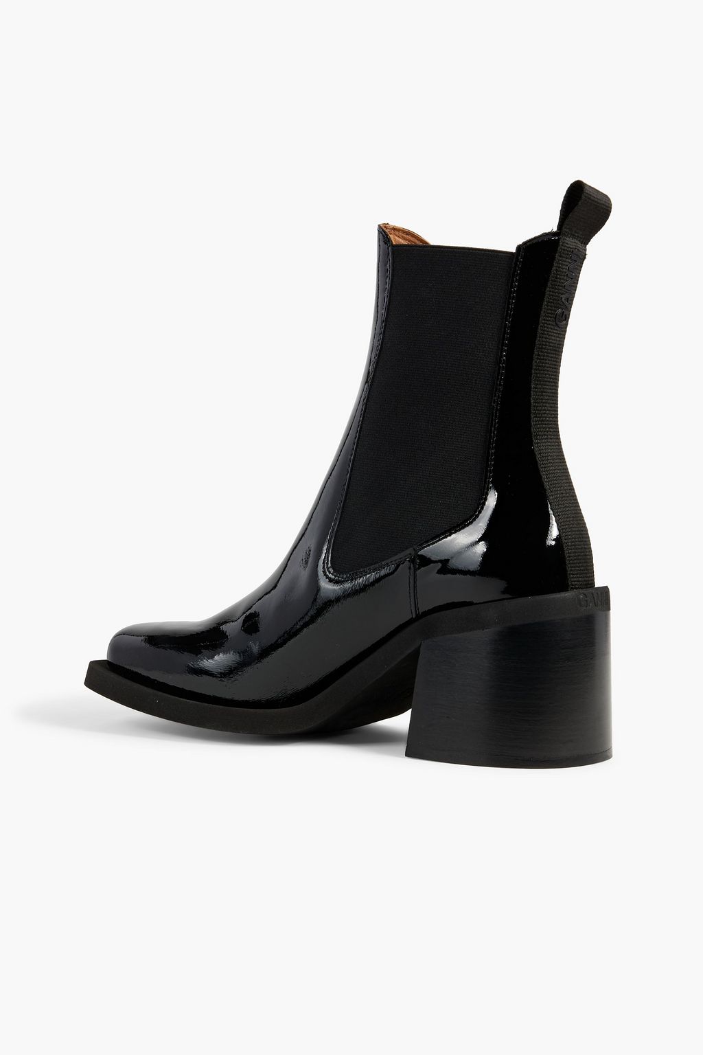 GANNI Patent-leather ankle boots
