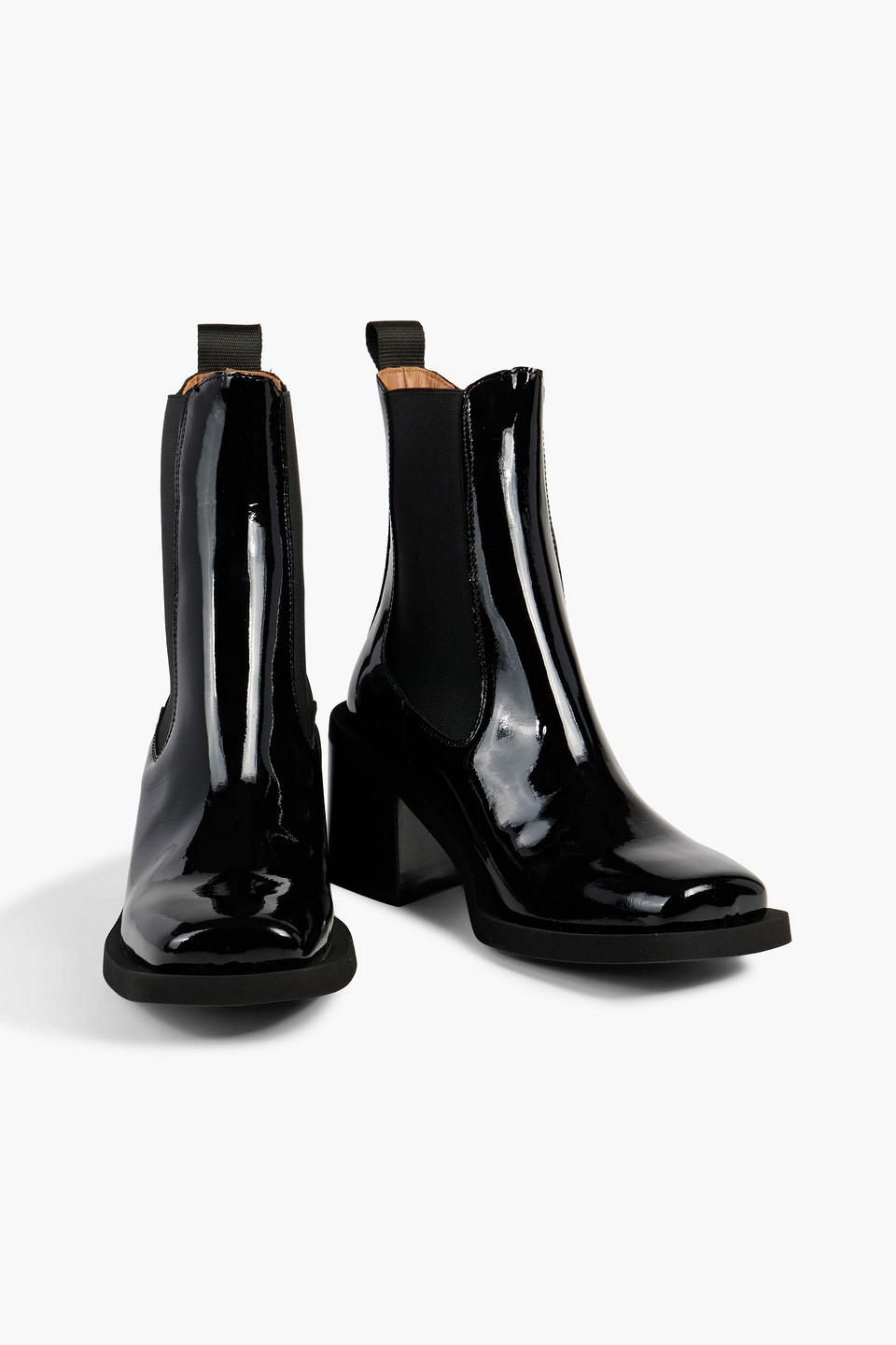 GANNI PATENT-LEATHER ANKLE BOOTS 3074457345635105239