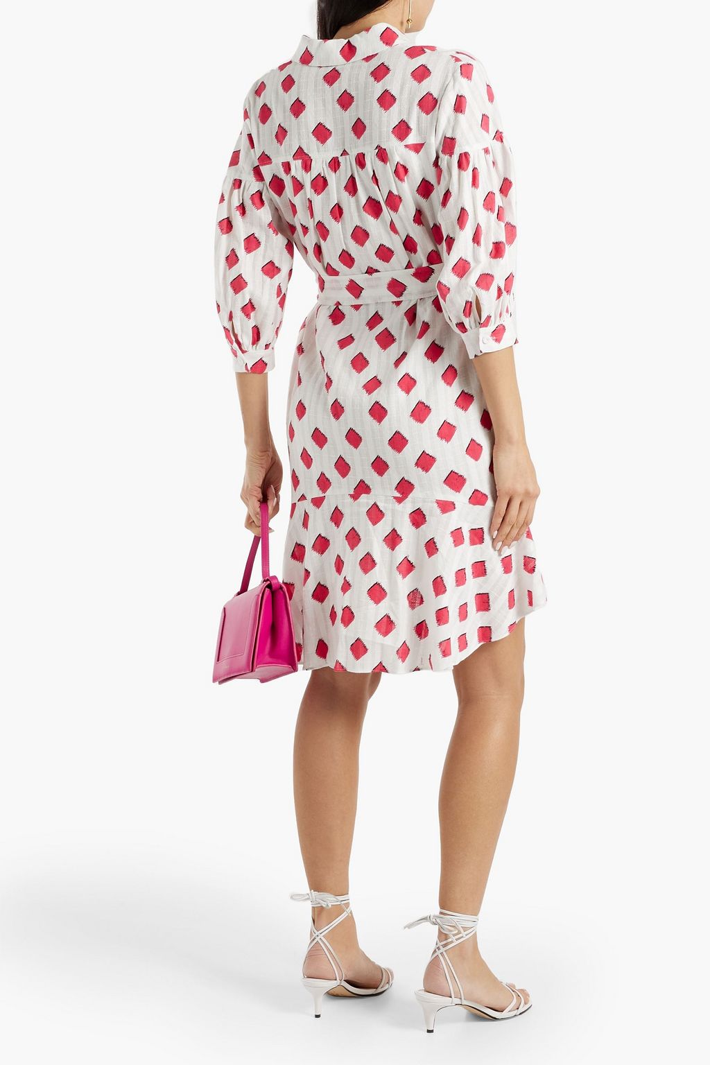 DIANE VON FURSTENBERG Paige printed cotton-jacquard shirt dress
