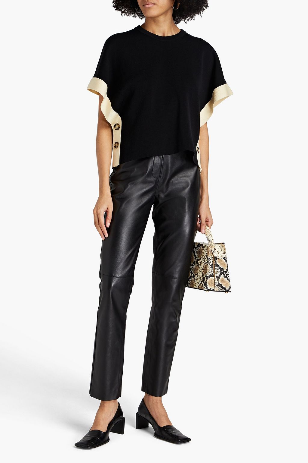 PROENZA SCHOULER Button-detailed cotton-blend top