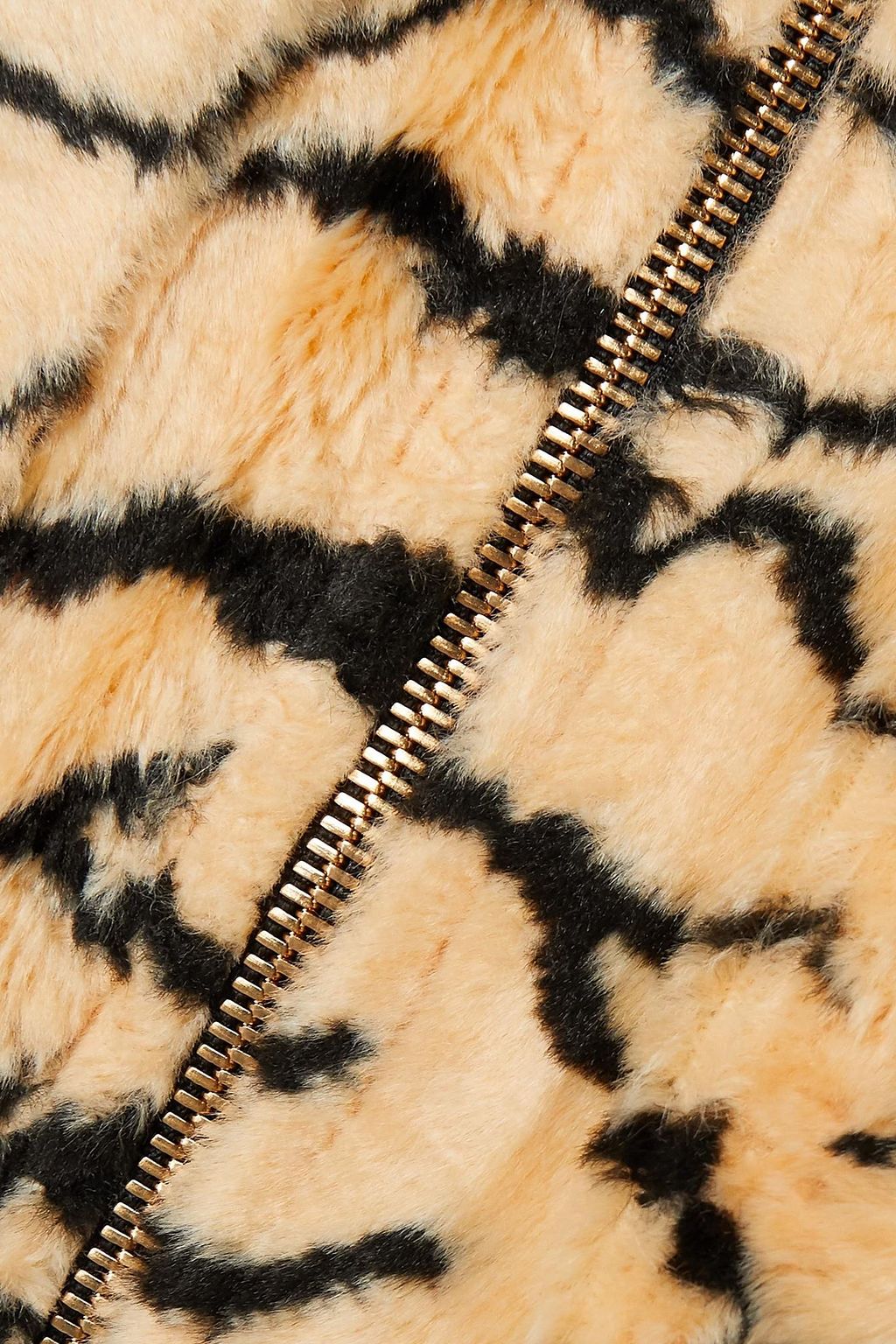 WE11 DONE Tiger-print faux fur jacket