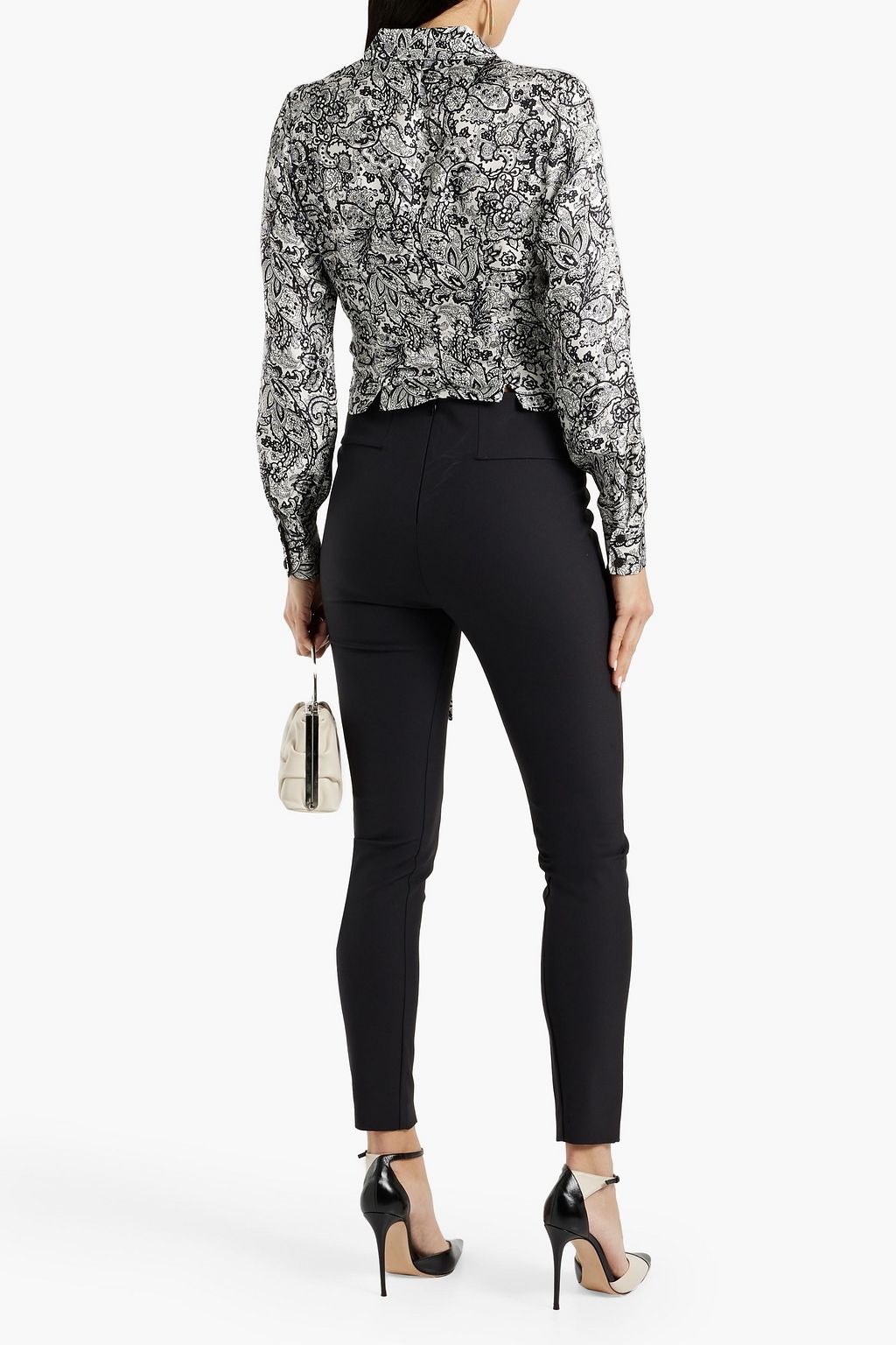 DIANE VON FURSTENBERG Vera wrap-effect paisley-print silk-twill blouse