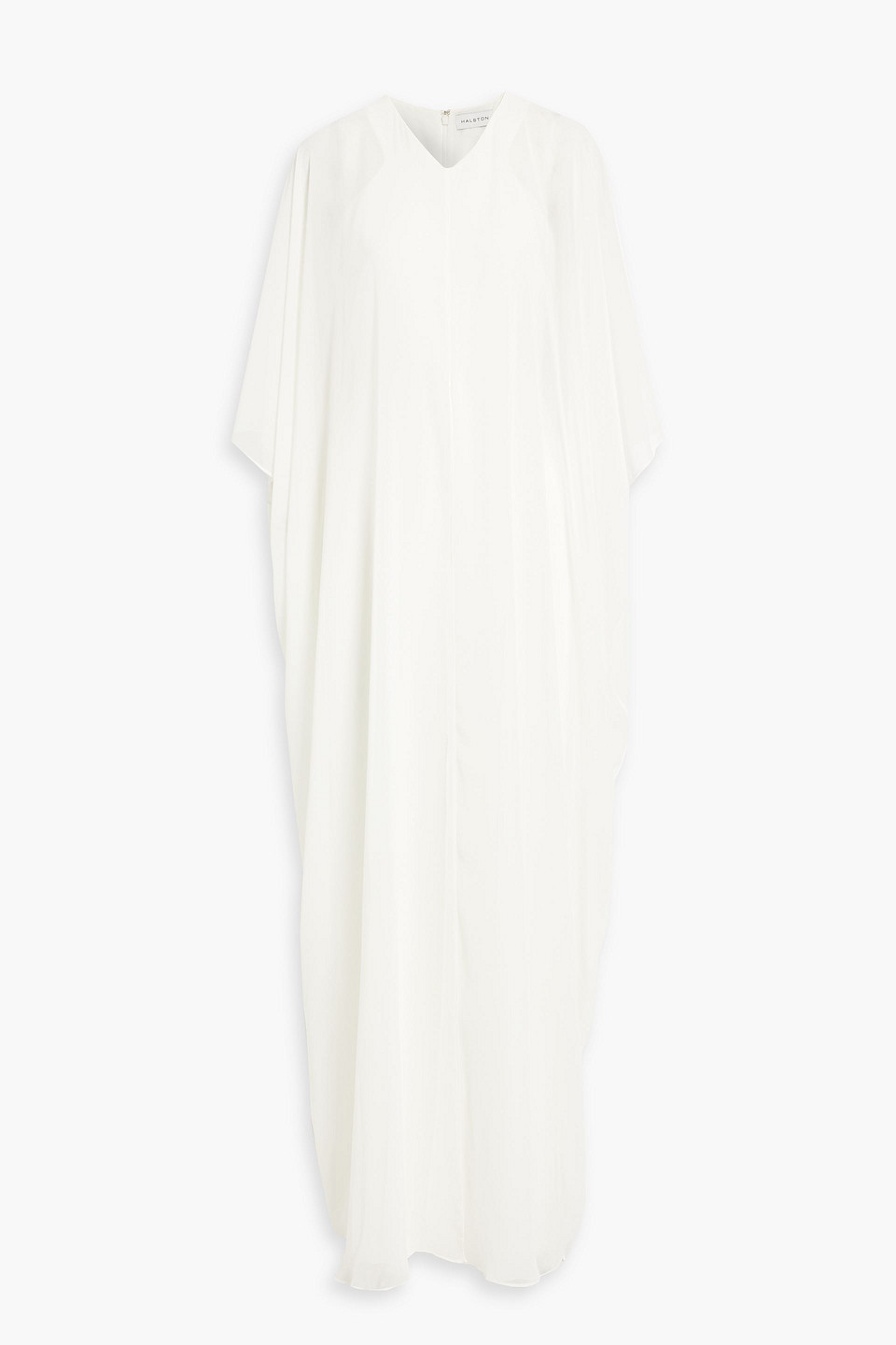 Nyla layered stretch-crepe and chiffon jumpsuit