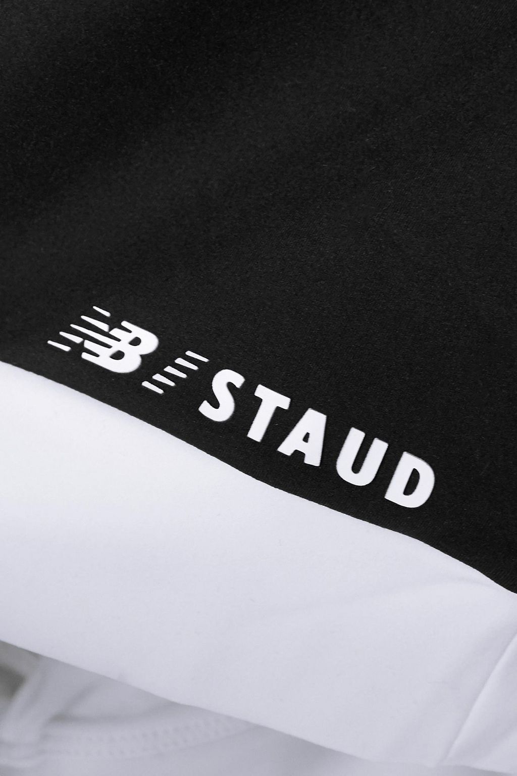 STAUD + New Balance cropped two-tone stretch top