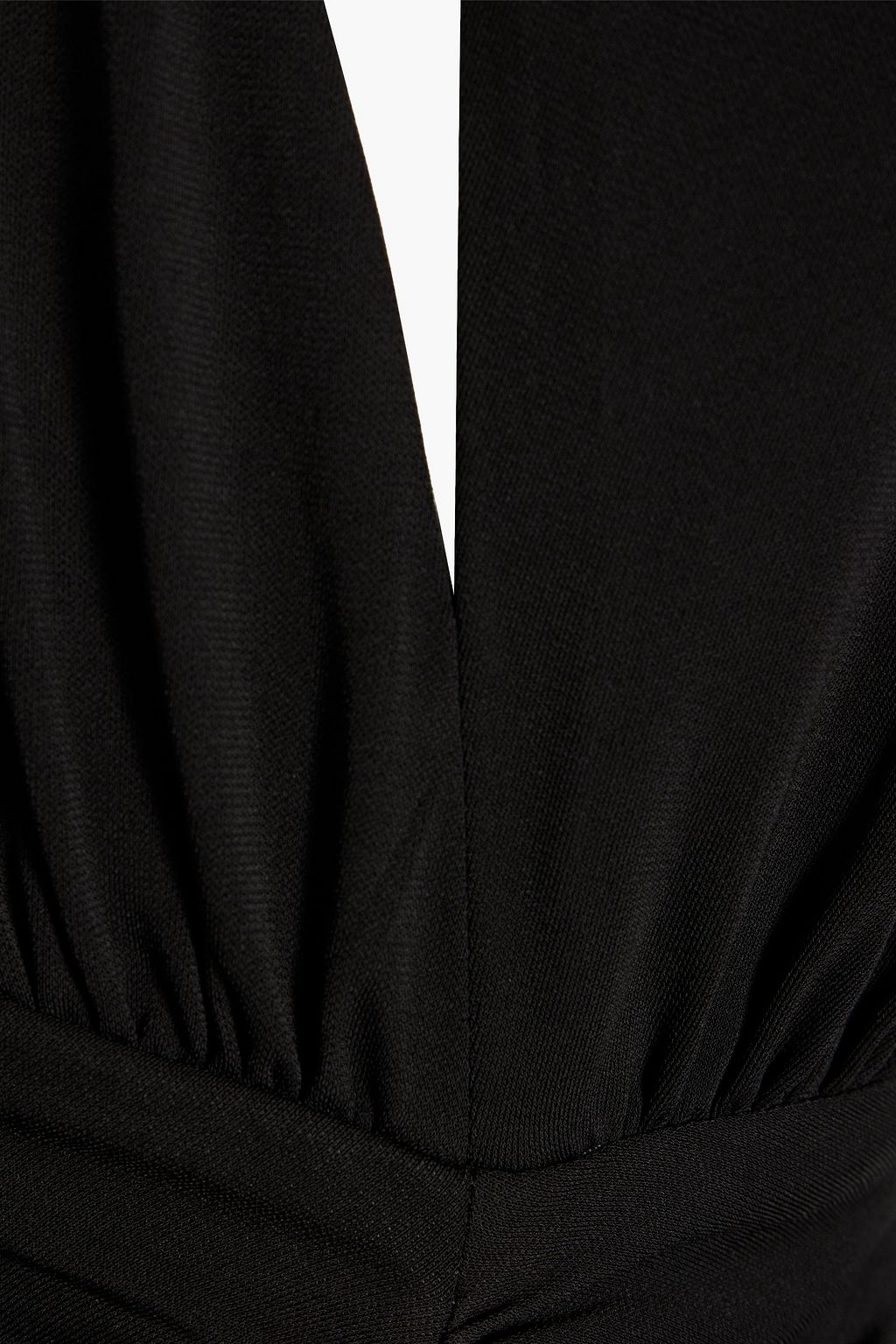 HALSTON Ivanna one-shoulder cutout jersey gown