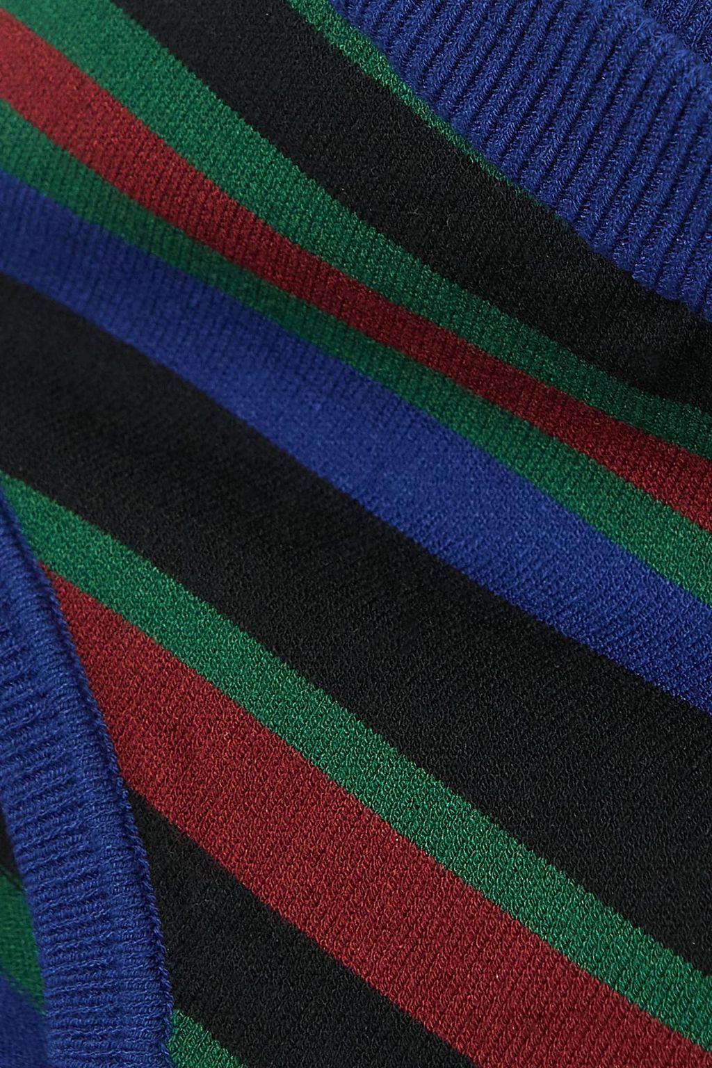 DRIES VAN NOTEN سروال داخلي بخصر متوسط الارتفاع من نسيج محبوك بتصميم مخطط